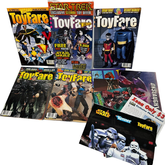 Lot Of 5 Wizard Toyfare Magazines Back Issues With Posters VTG 1998