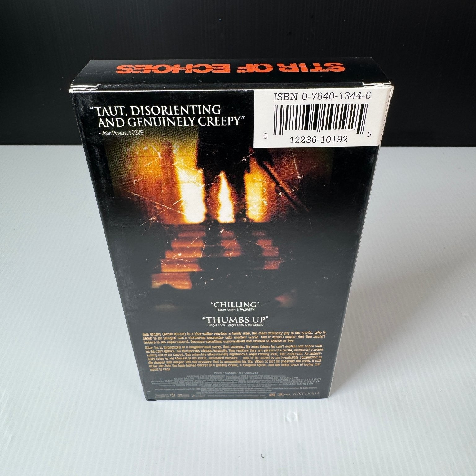 Stir of Echoes VHS 1999 Horror Kevin Bacon Artisan Home Entertainment