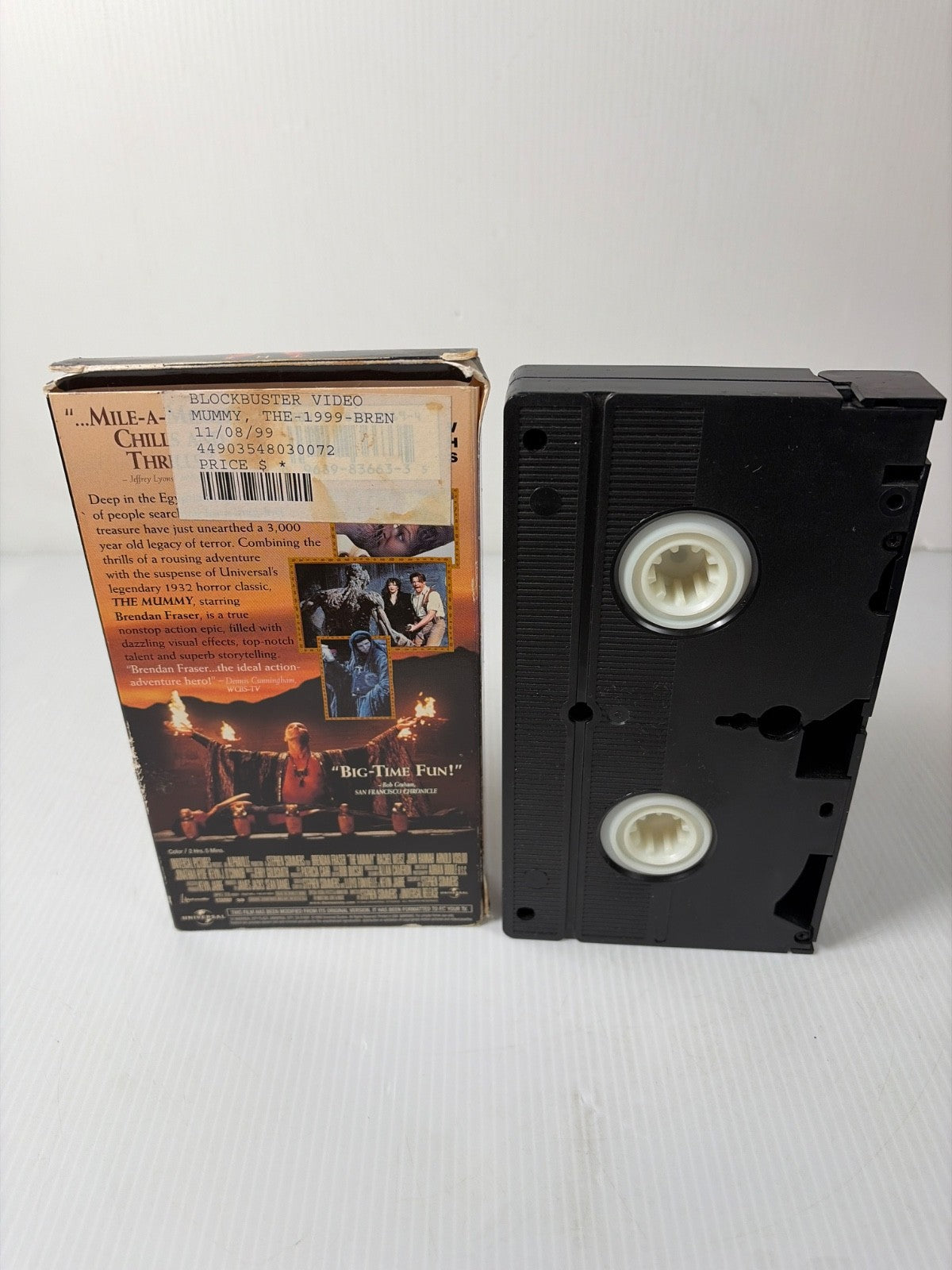 The Mummy VHS 1999 Action Adventure Horror Universal Brendan Fraser