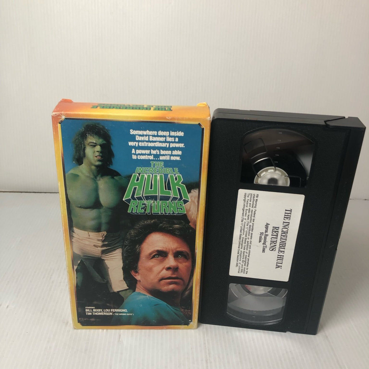 The Incredible Hulk Returns VHS 1990 Superhero Action StarMaker Marvel