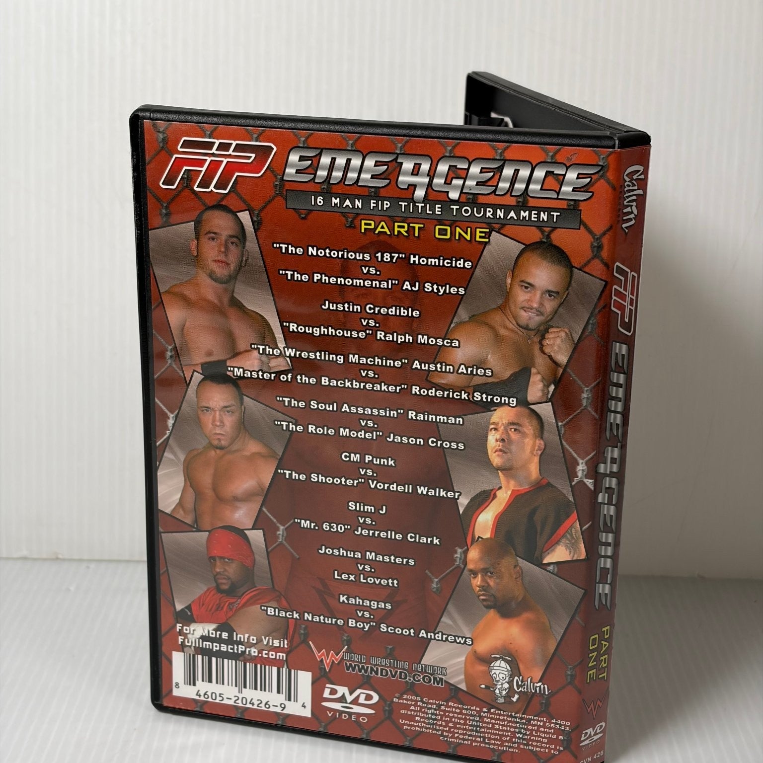 FIP Emergence Part One DVD 2009 Wrestling Title Tournament Punk Aries Styles OOP