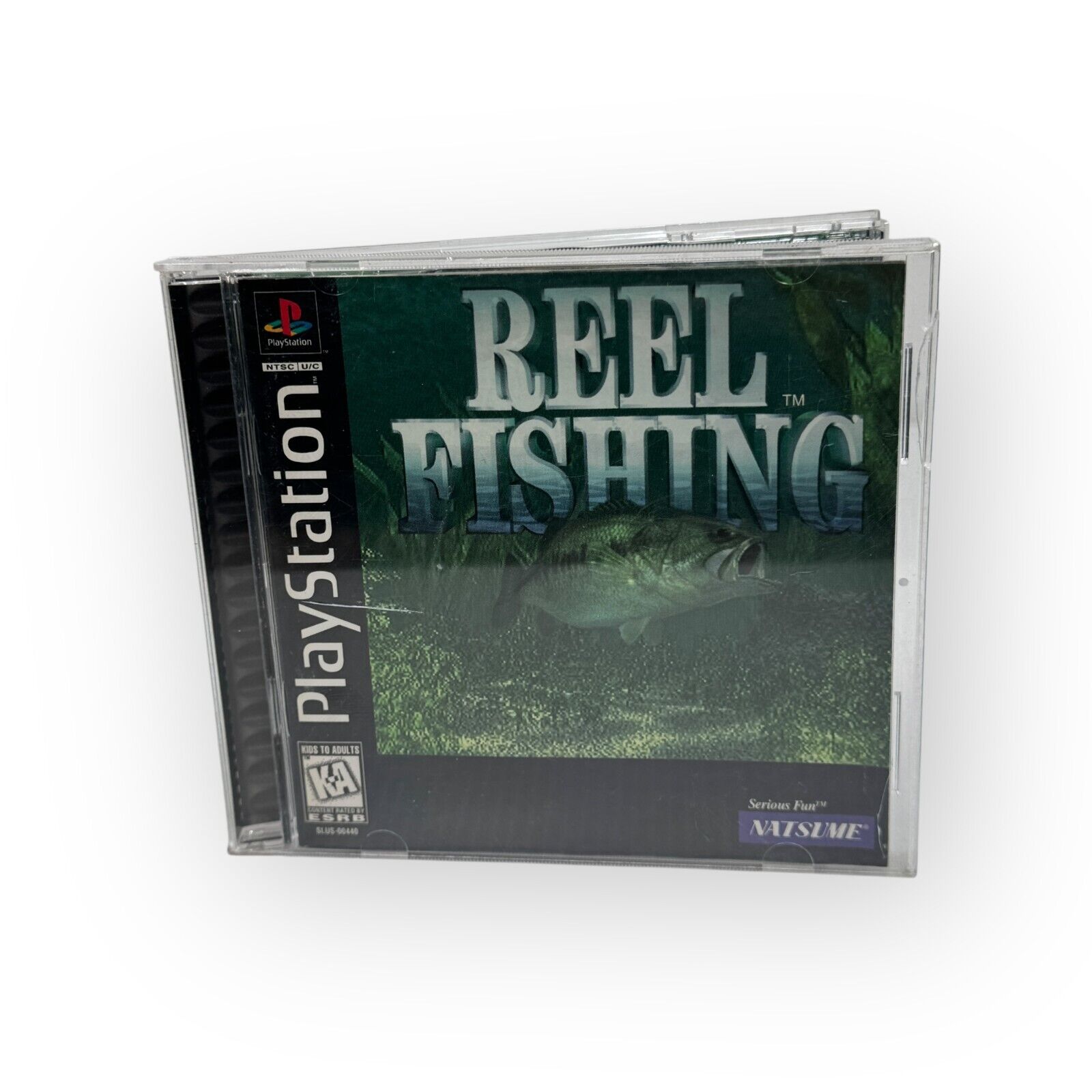 Reel Fishing (Sony PlayStation 1, 1997) Complete CIB Black Label by Natsume