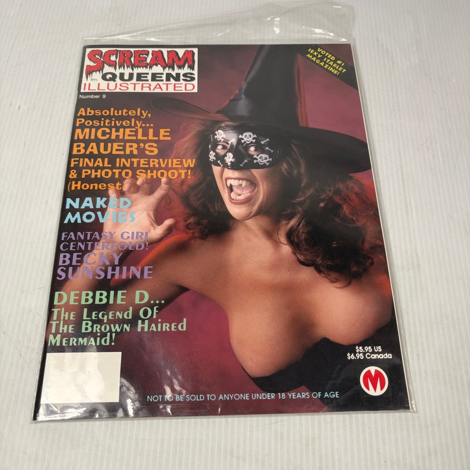 Scream Queens Illustrated Number 9 Michelle Bauer Cult Film Magazine Pin-Up