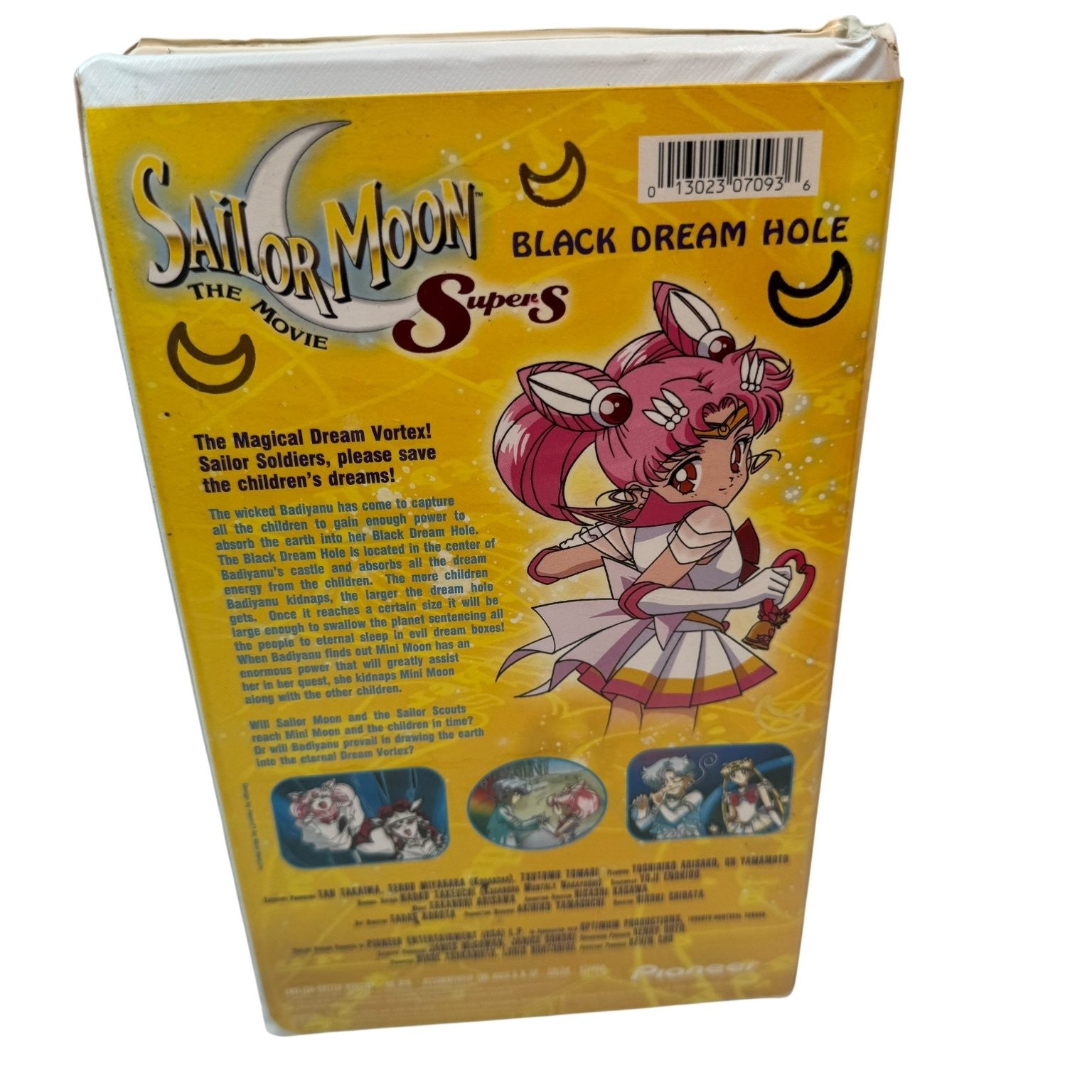 Sailor Moon SuperS The Movie Black Dream Hole VHS 1995 Anime Pioneer