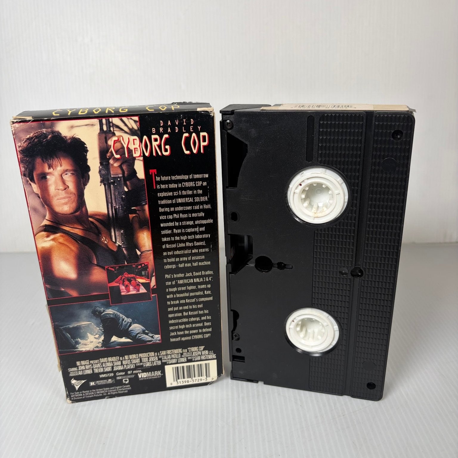 Cyborg Cop VHS 1994 Sci-Fi Action David Bradley Vidmark