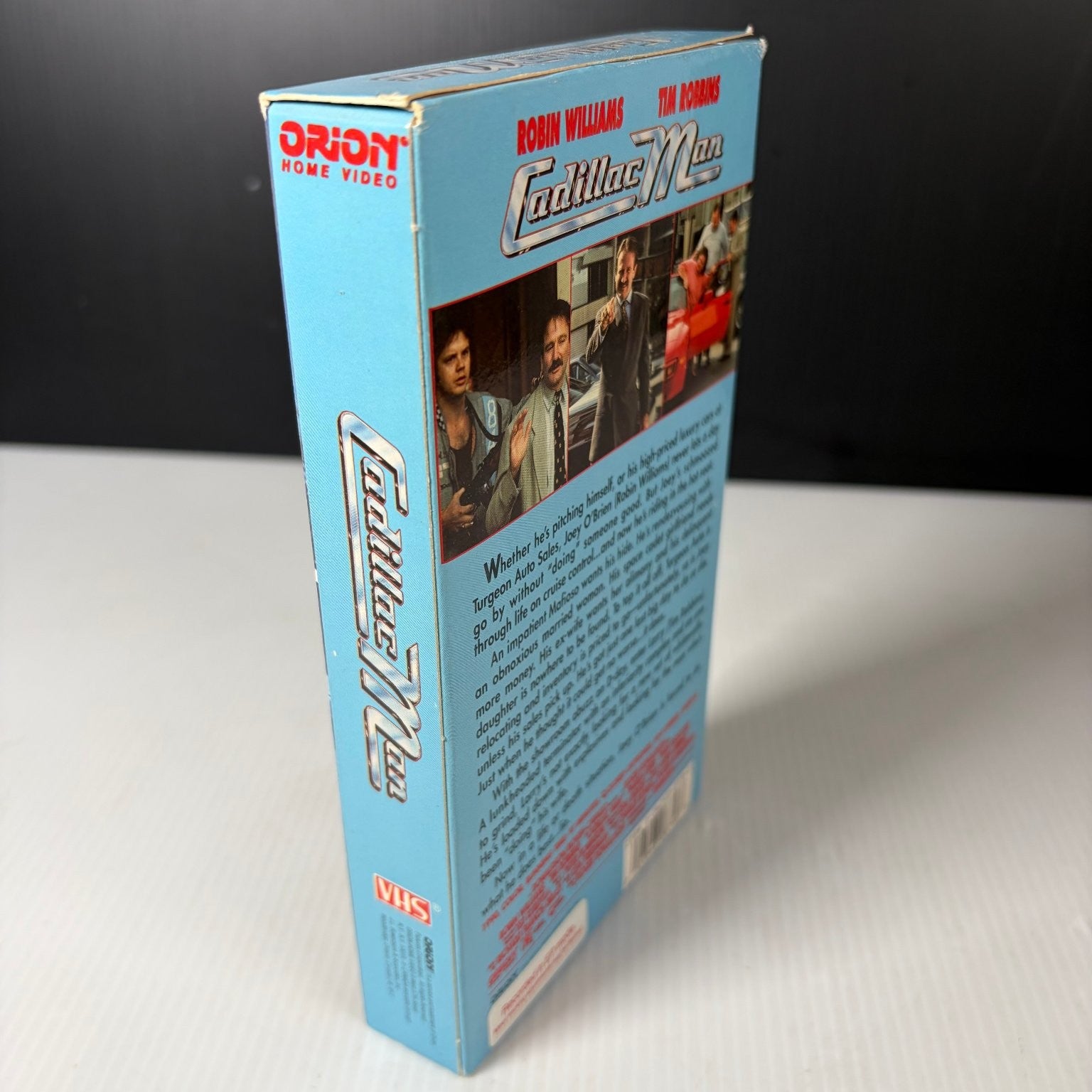 Cadillac Man VHS 1990 Comedy Original Release Orion Home Video Robin Williams