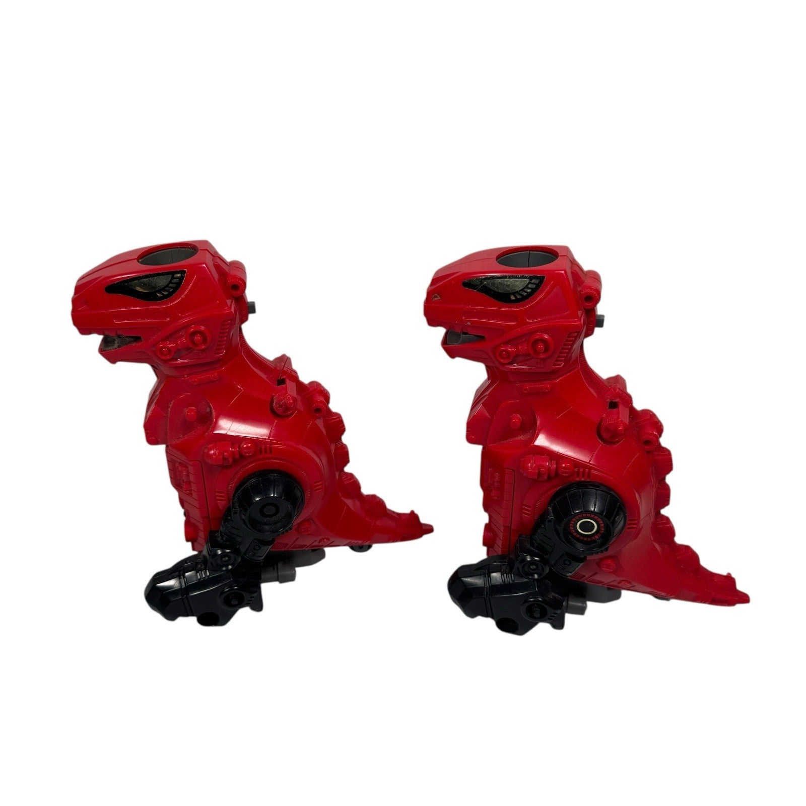 Lot Of 2 Starriors Tomy 1984 Deadeye T-Rex Robots with Parts AS IS