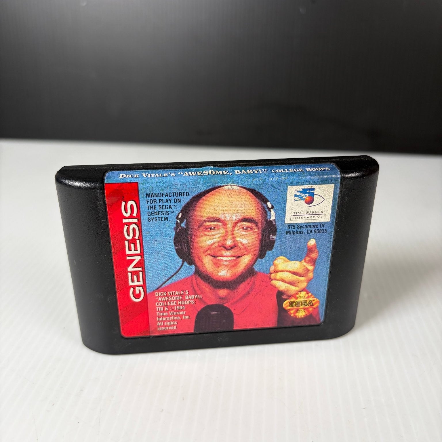 Dick Vitale's Awesome Baby College Hoops Sega Genesis Video Game