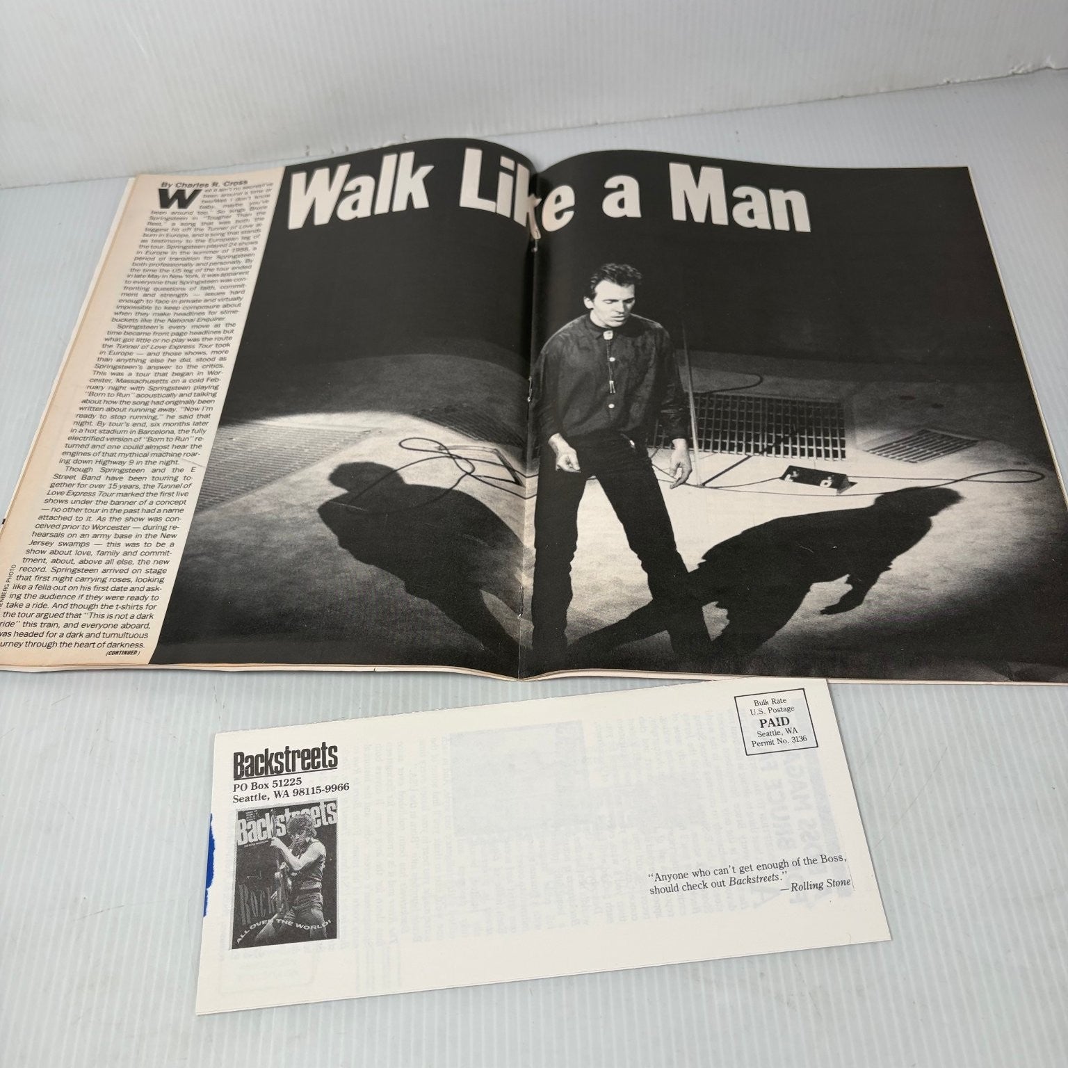 Backstreets February 1988 Bruce Springsteen Magazine E Street Band Tour