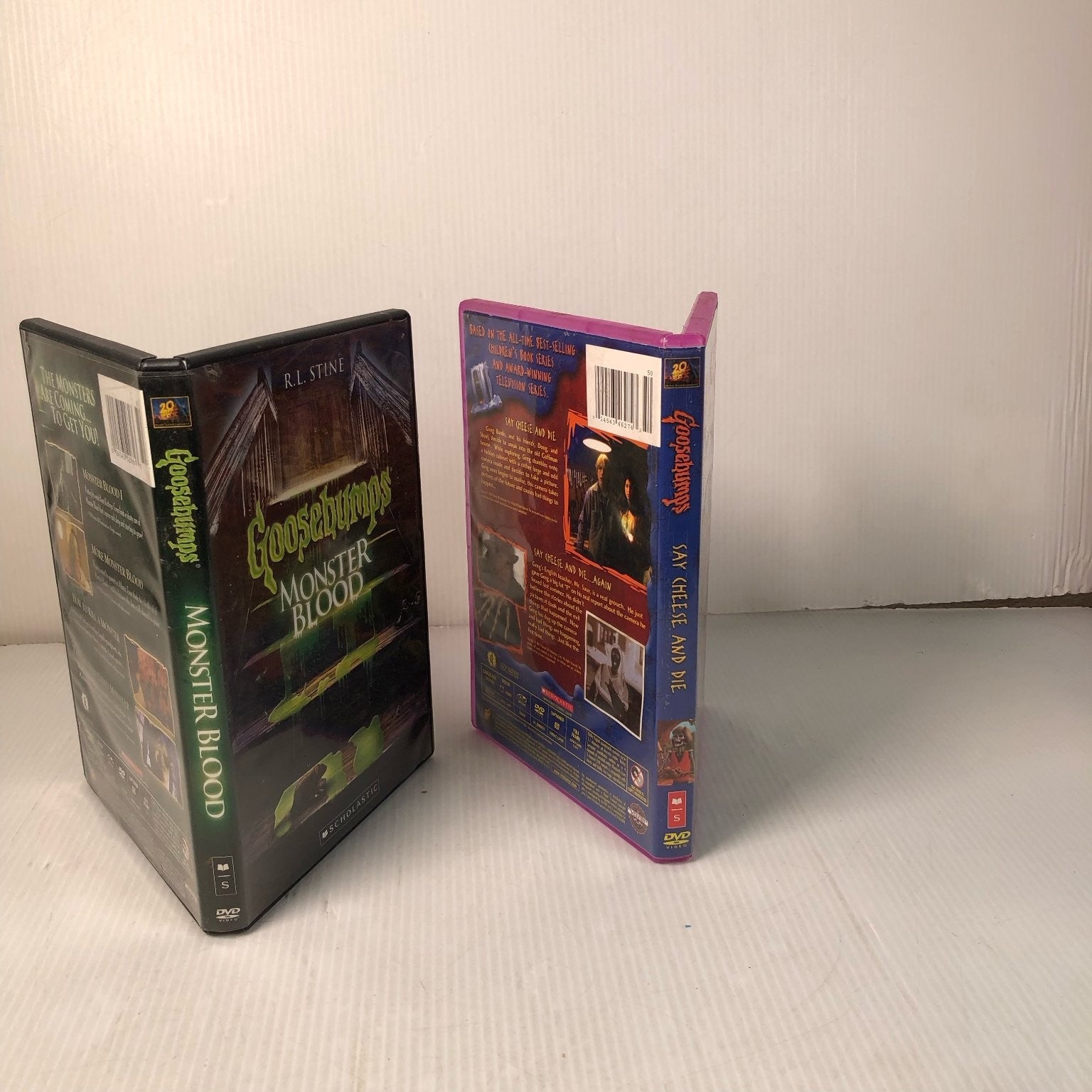 Goosebumps Monster Blood & Say Cheese and Die DVD R.L. Stine Horror Kids