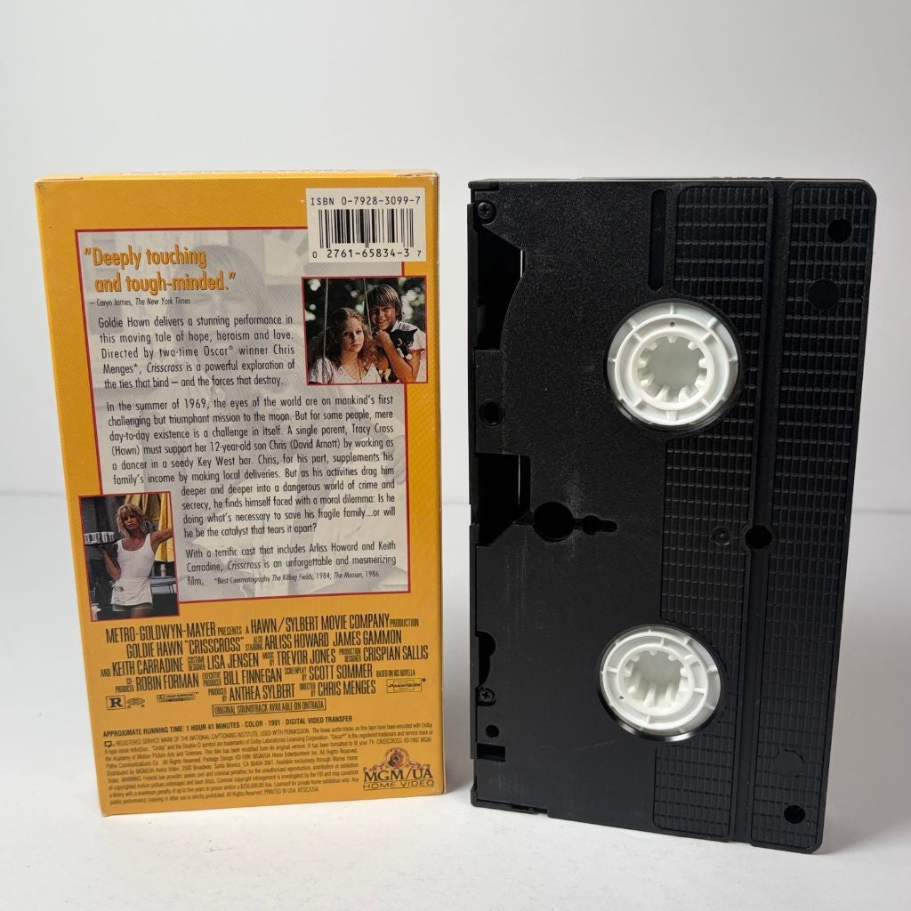 CrissCross VHS Goldie Hawn 1992 MGM UA Movie Time Drama Chris Menges