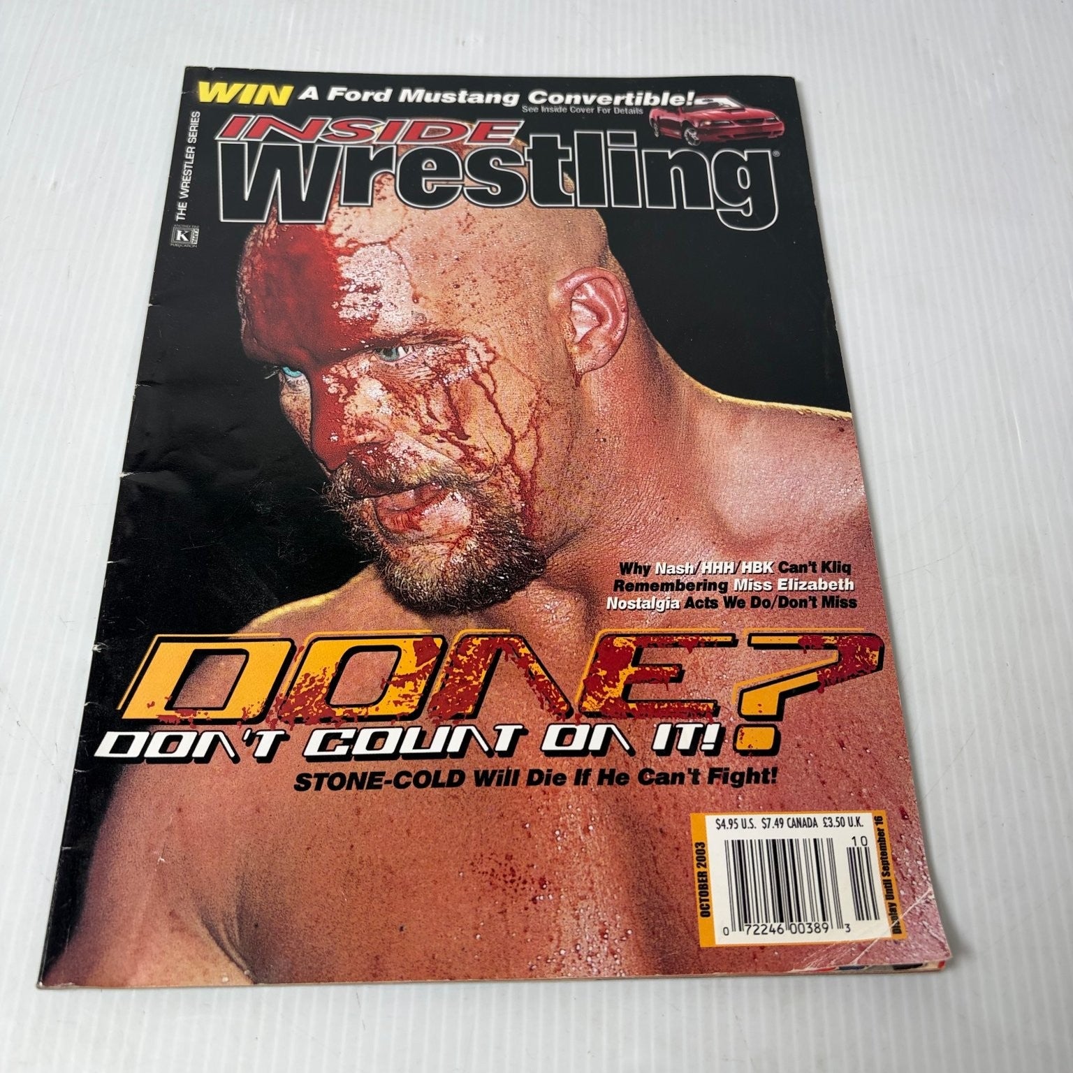 Inside Wrestling Magazine October 2003 Stone Cold Steve Austin
