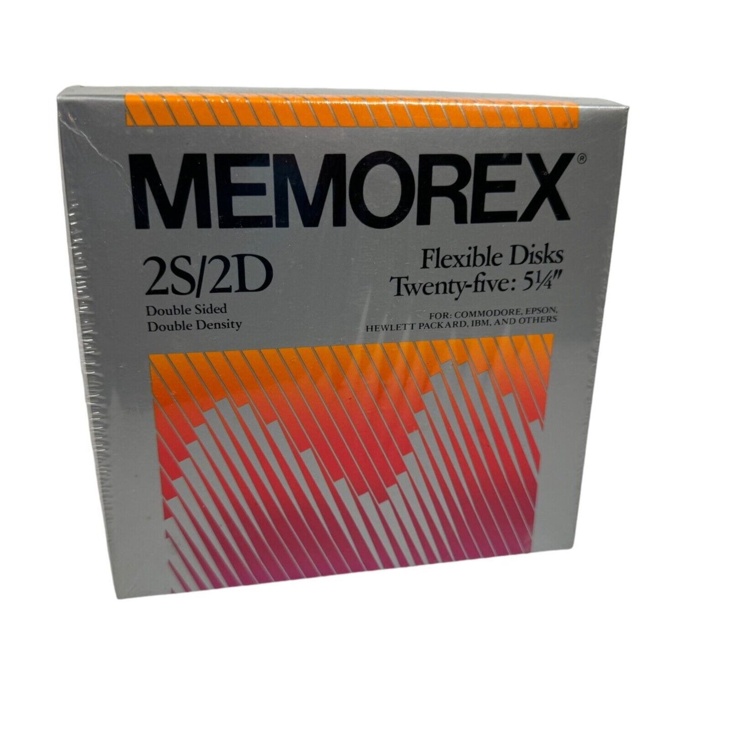 Memorex 10 Pack 5 1/4" Floppy Disks 2S/2D Commodore Epson IBM HP NOS Sealed