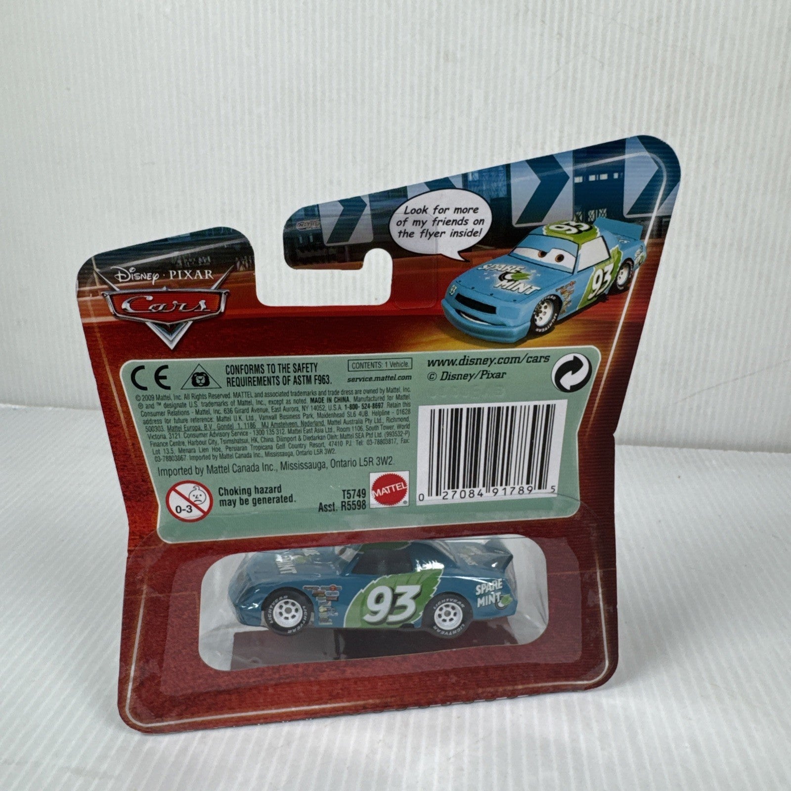 Mattel Disney Pixar Cars Synthetic Rubber Tires Spare O Mint #93 Diecast Toy Car