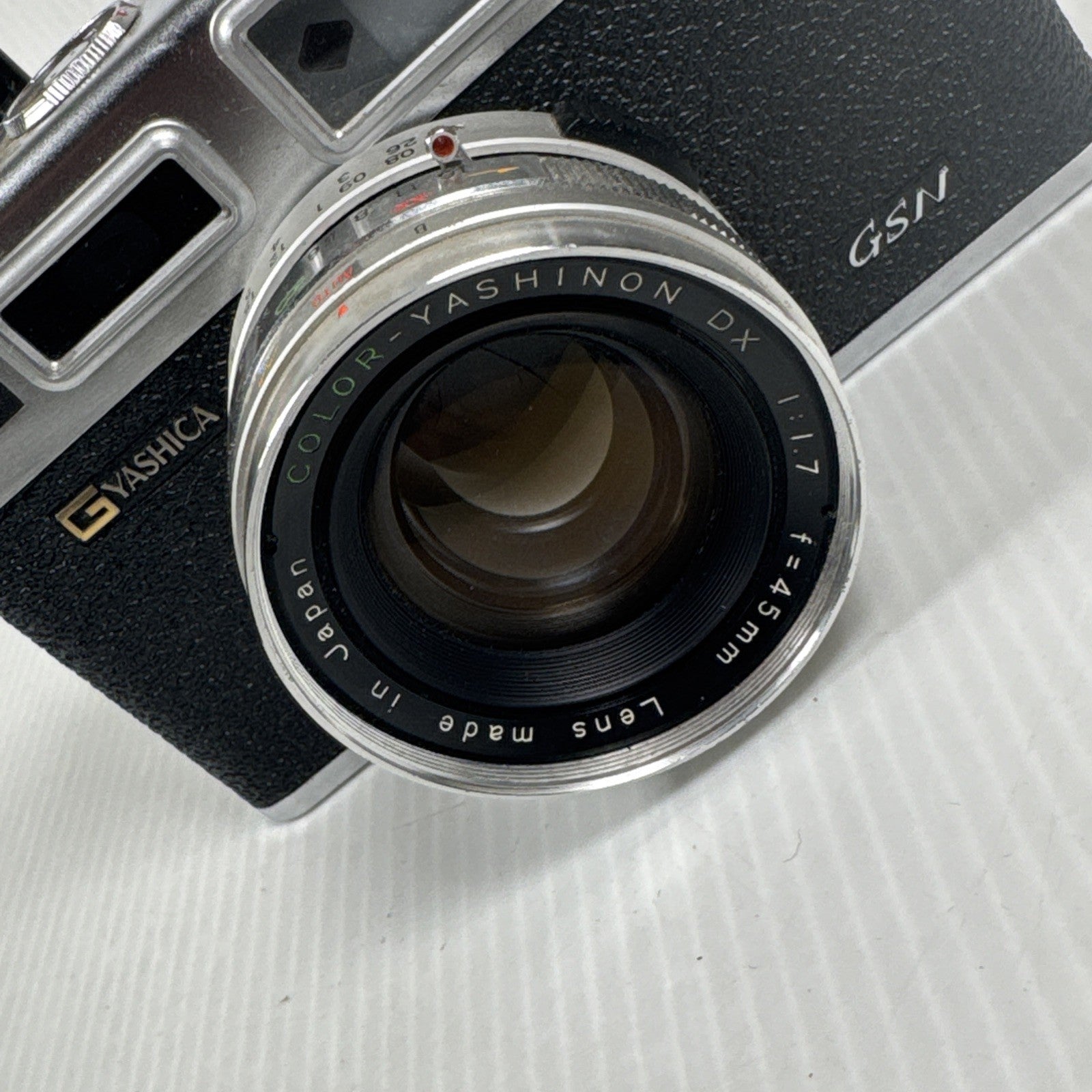 Yashica Electro 35 GSN 35mm Film Camera Yashinon 45mm f1.7 Lens As Is Untested