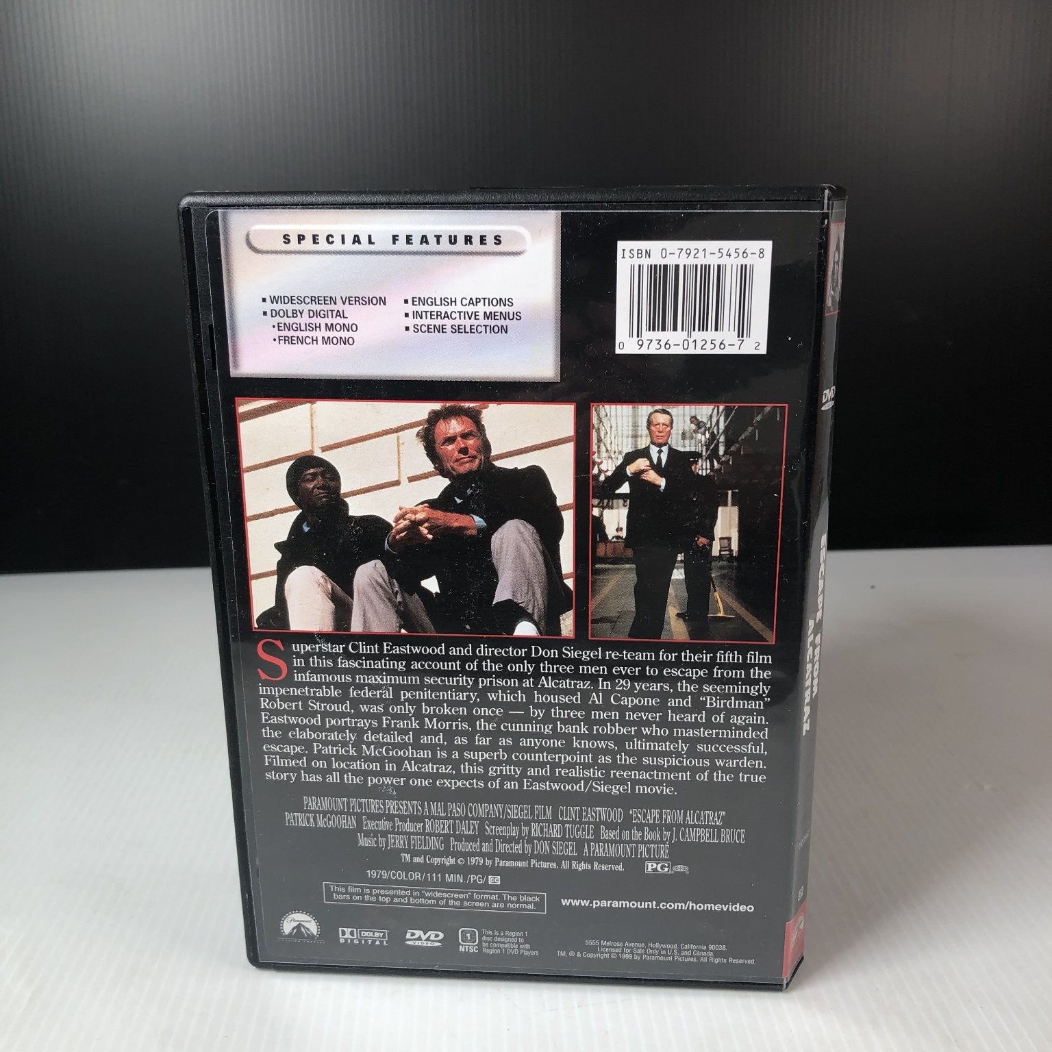 Escape From Alcatraz DVD 1979 Widescreen Clint Eastwood Don Siegel