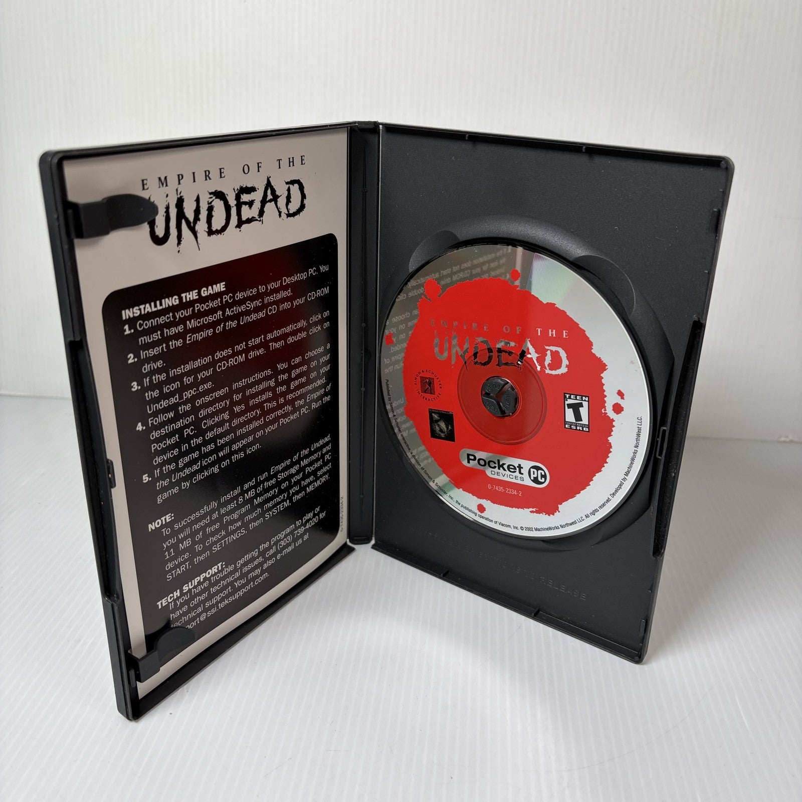 Empire of the Undead (Pocket PC) PC Video Game CD-ROM 2002 Simon & Schuster