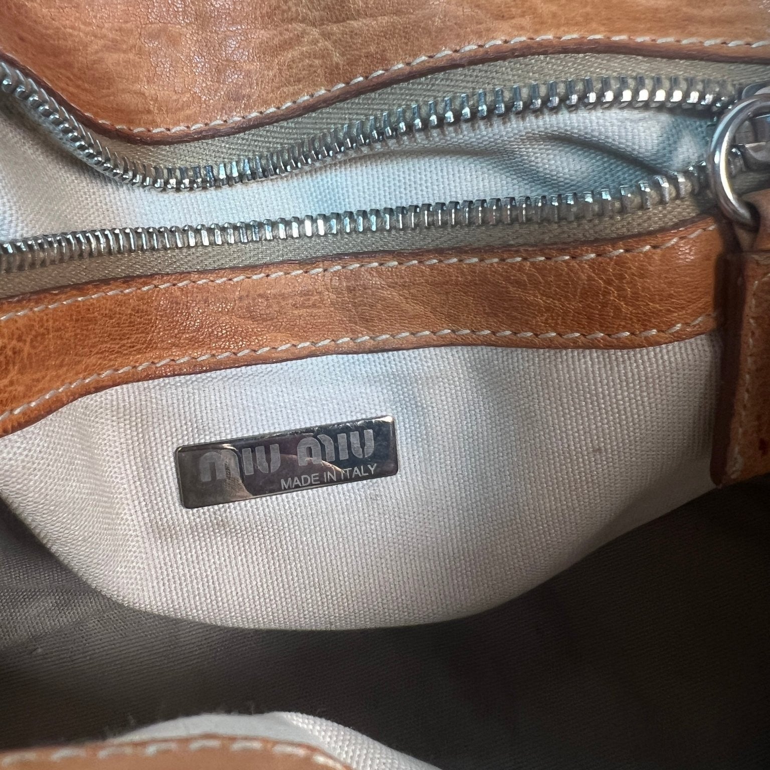 Miu Miu Women's Lambskin Leather Semi-Shoulder Bag