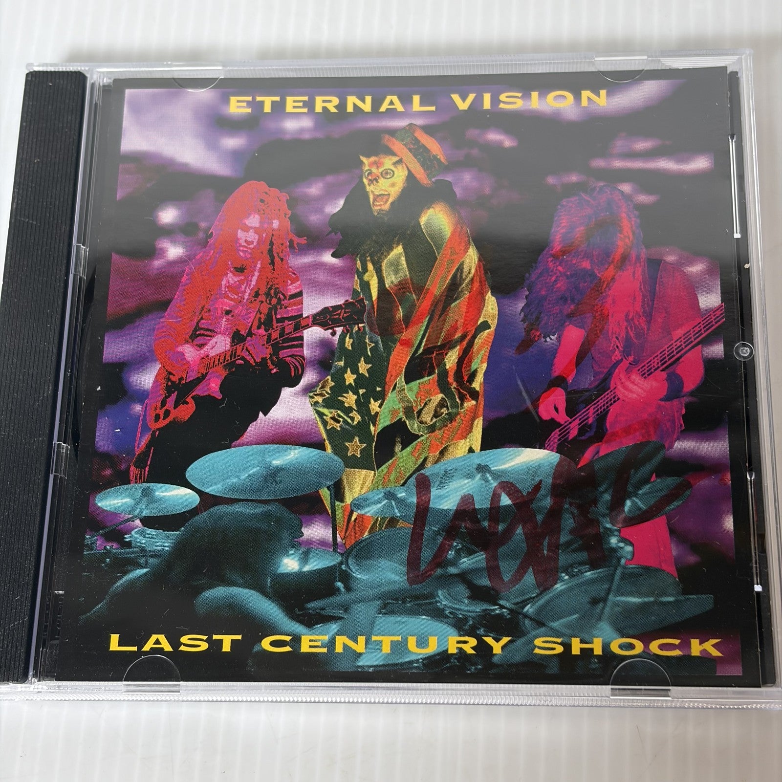 Eternal Vision - Last Century Shock SIGNED CD Heavy Metal Hard Rock XT-02242