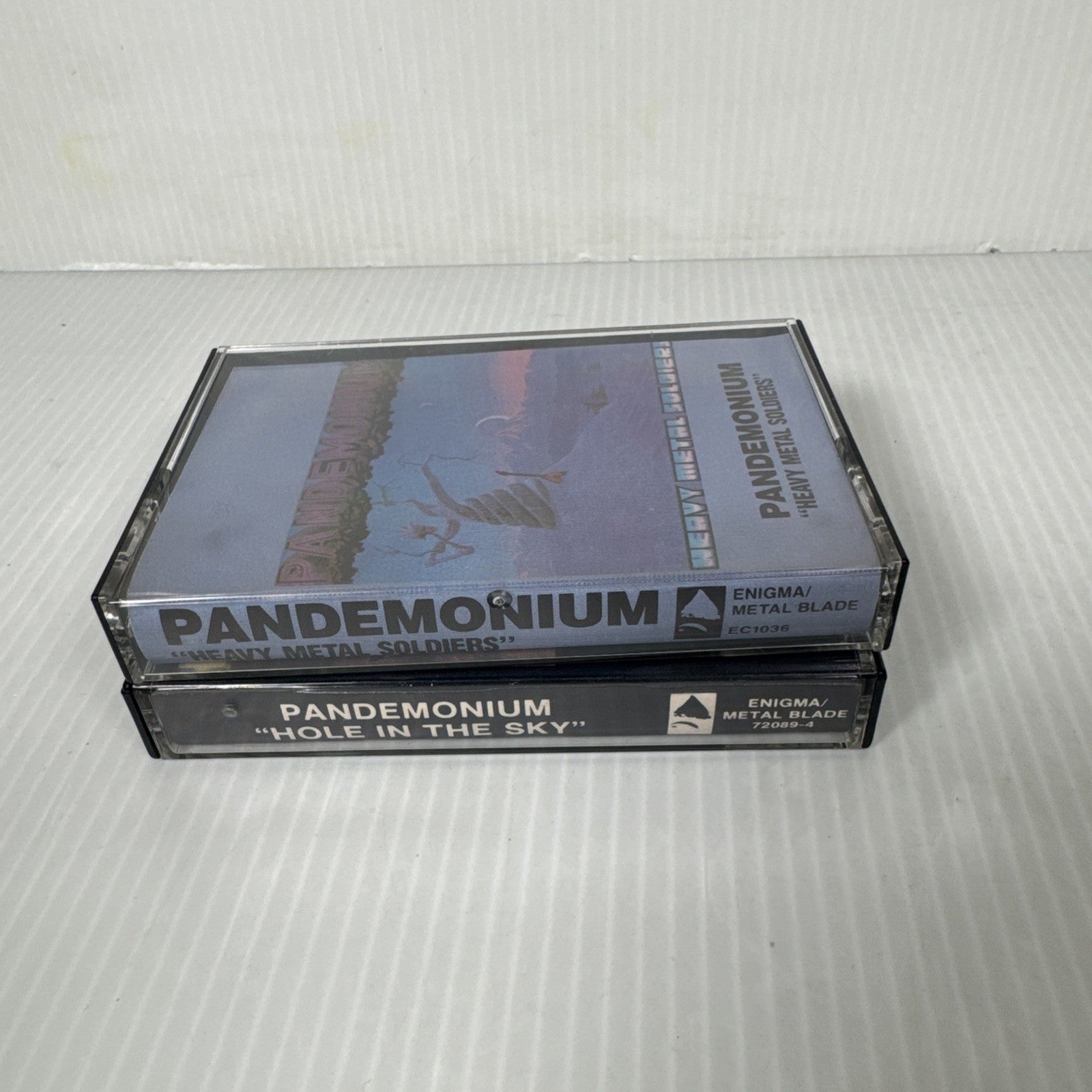 Pandemonium Lot Of 2 Cassette Tapes Hole In The Sky & Heavy Metal Soldiers