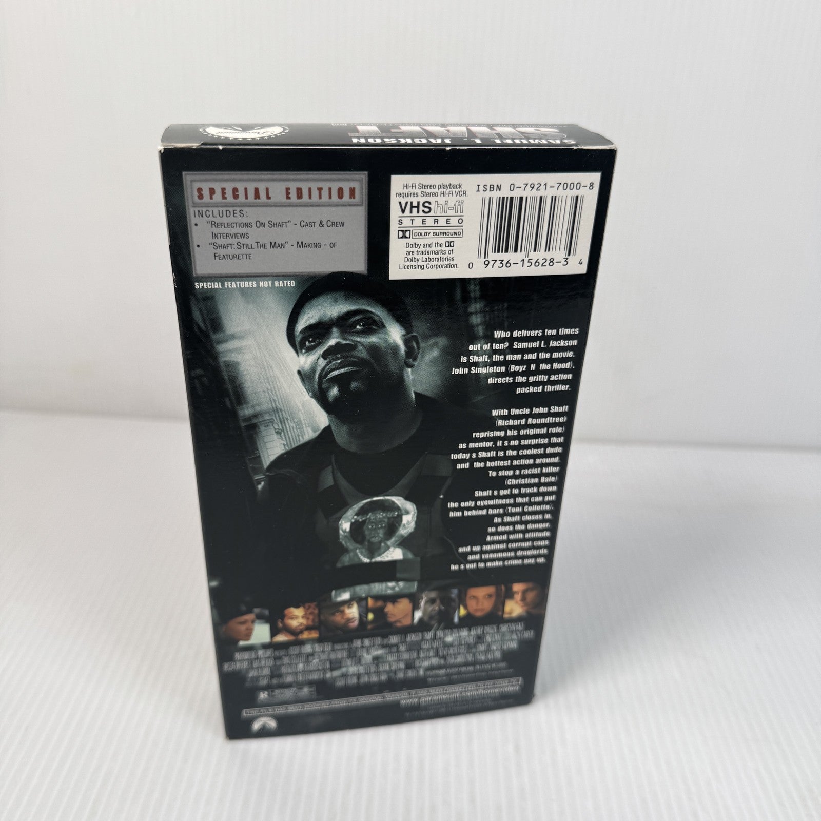 Shaft Special Edition VHS Samuel L Jackson Paramount Crime Thriller Movie Paramo