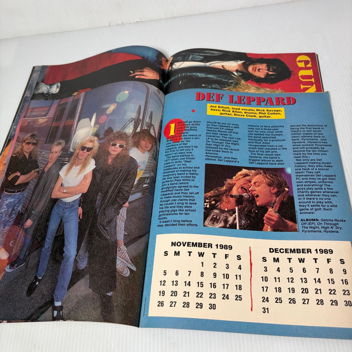 Metallix Heavy Metal Magazine October 1989 Ozzy W.A.S.P w/ Calendar & Poster