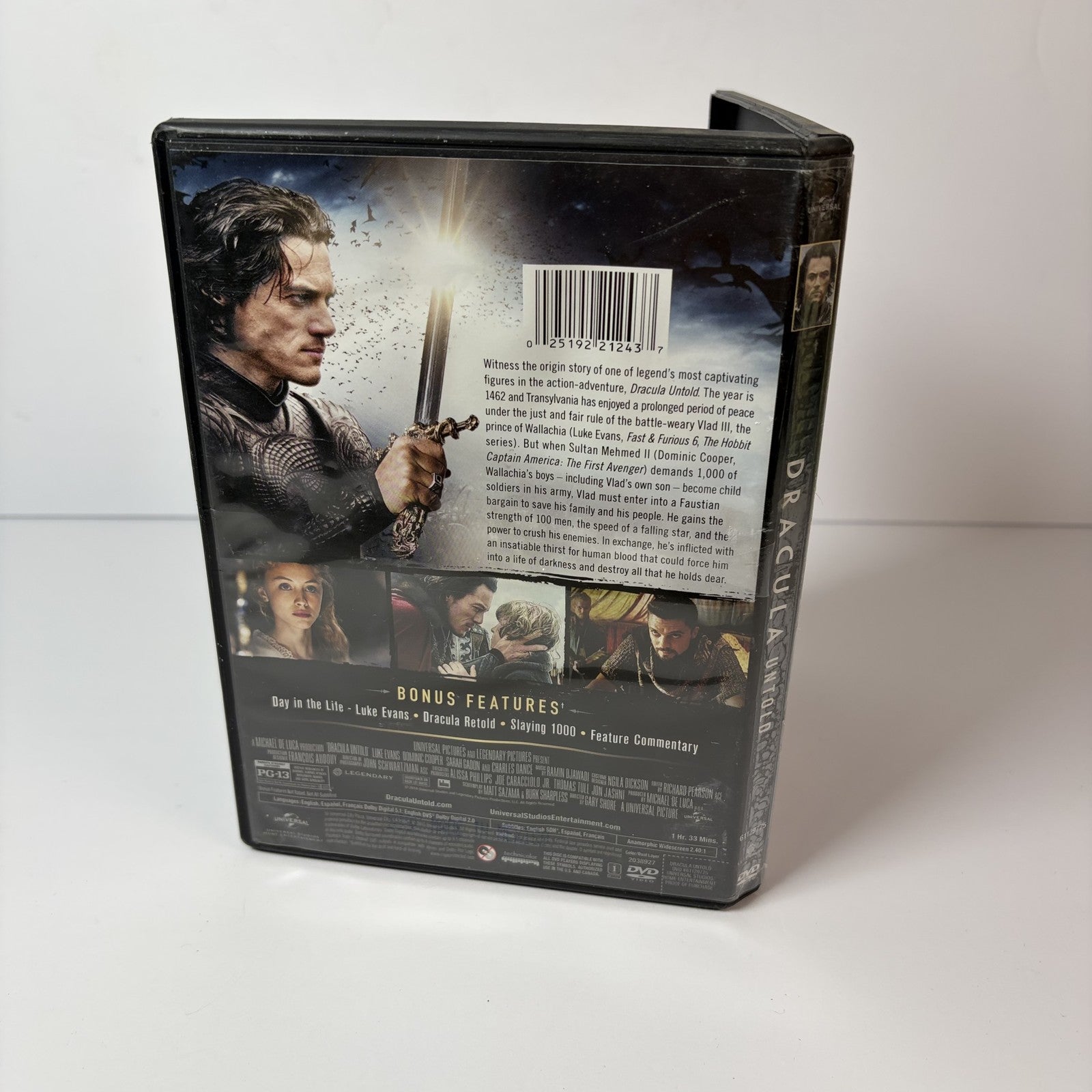 Dracula Untold (DVD, 2014) Luke Evans Universal Studios PG-13 Action Fantasy