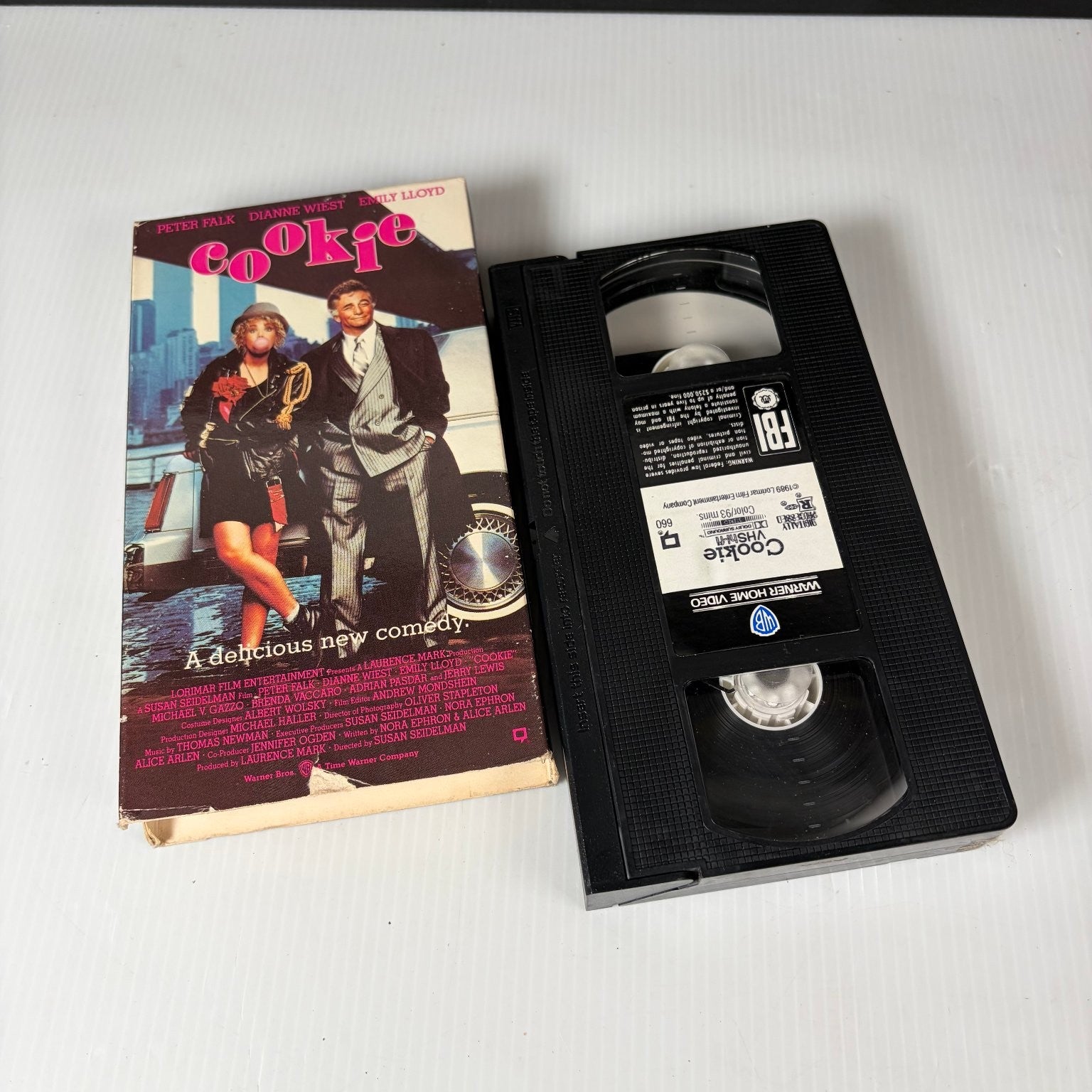 Cookie VHS 1990 Comedy Original Release Warner Home Video R Rated