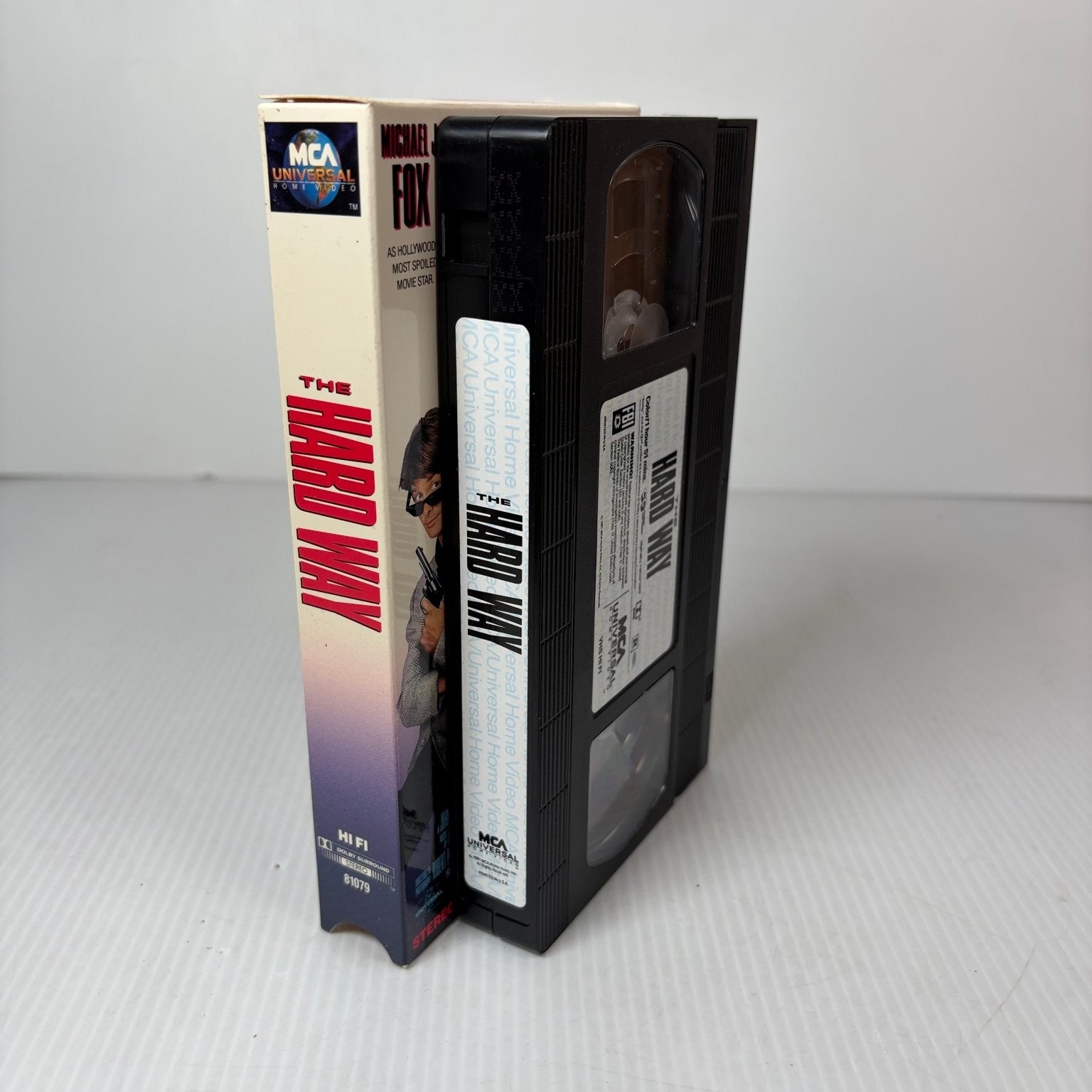 The Hard Way VHS 1991 Action Comedy Michael J. Fox James Woods MCA Universal