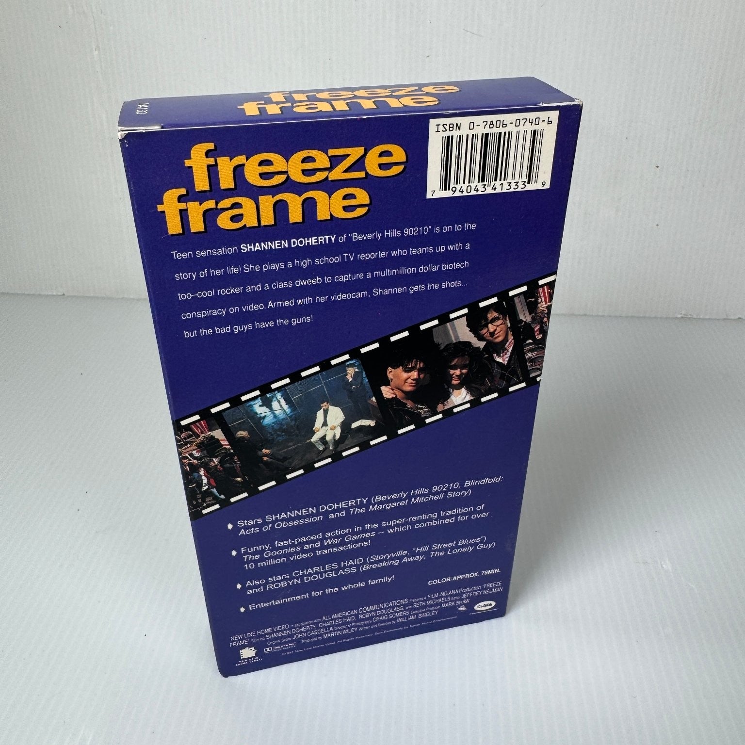 Freeze Frame VHS 1992 Shannen Doherty Drama Original Release New Line Home Video