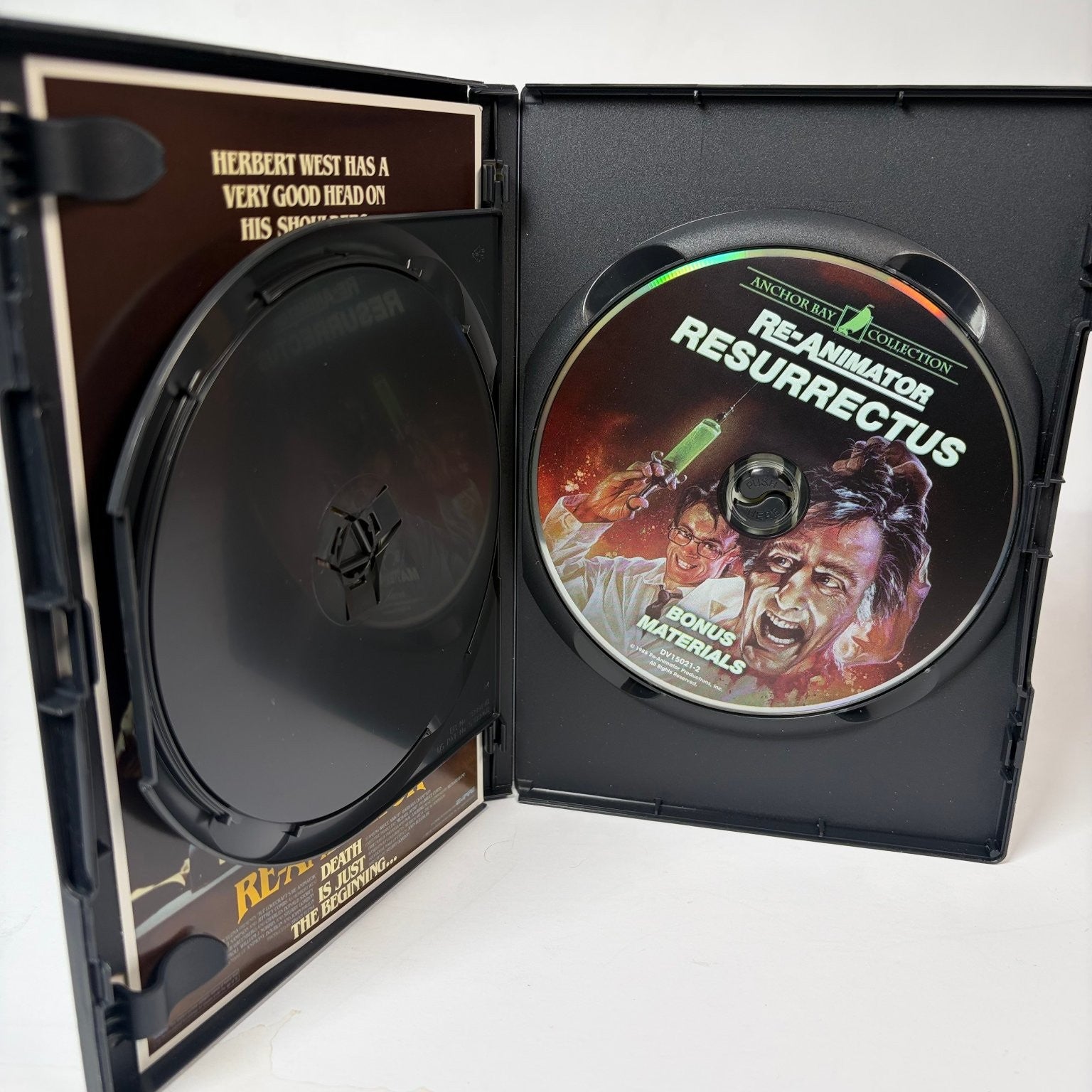 H.P. Lovecraft's Re-Animator DVD 1985 Anchor Bay Collection 2-Disc Set