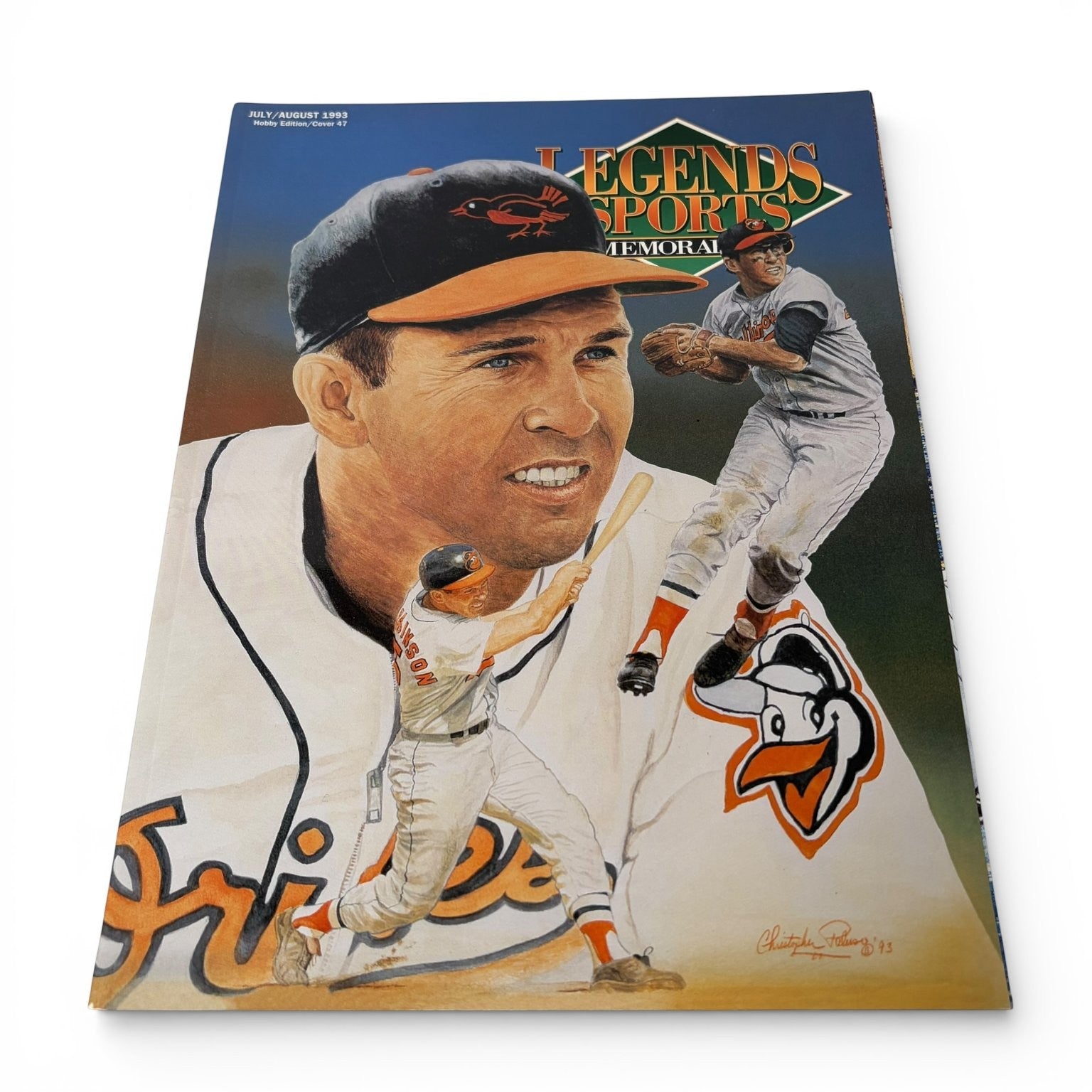 Legends Sports Magazine July/August 1993 Brooks Robinson Orioles #47 with Cards
