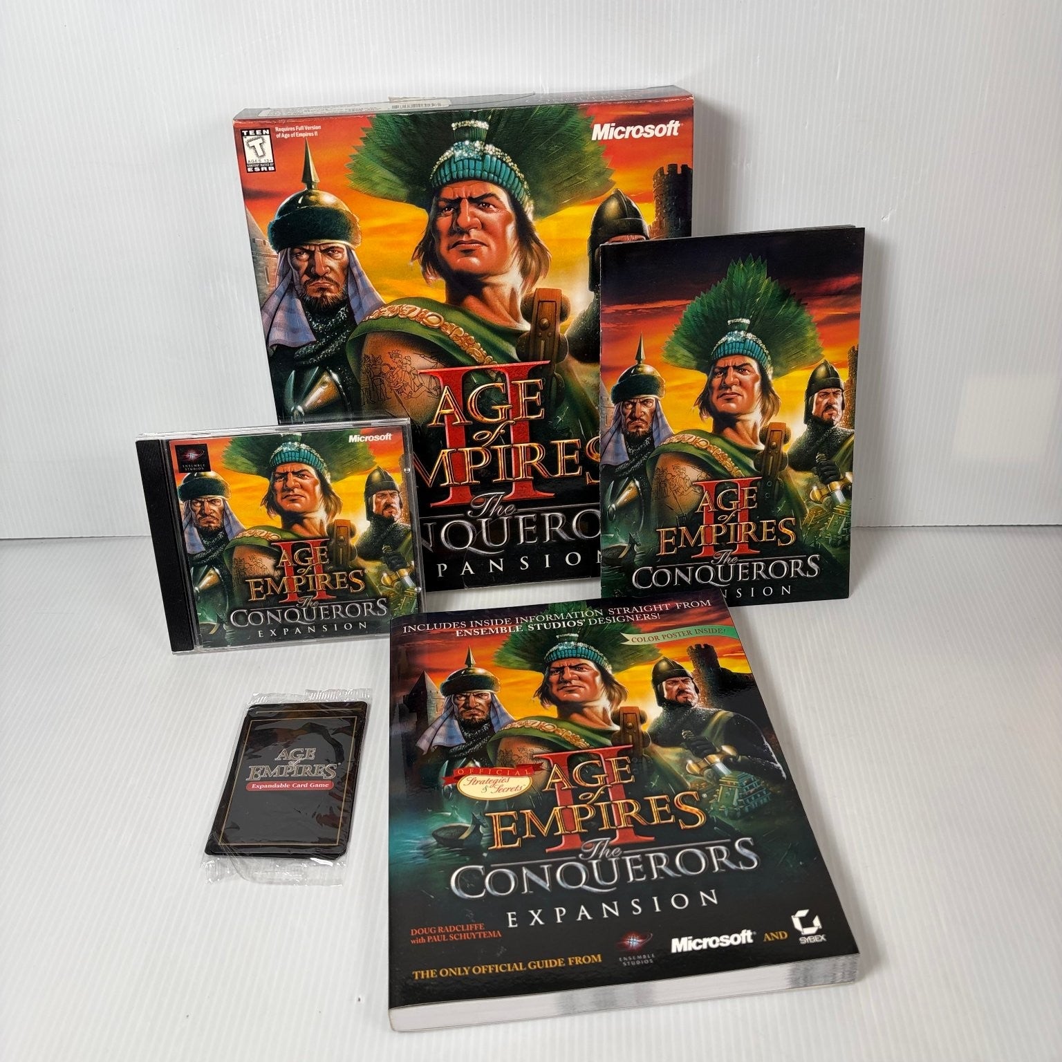 Age of Empires II The Conquerors Expansion Big Box PC w/ Strategy Guide & Poster