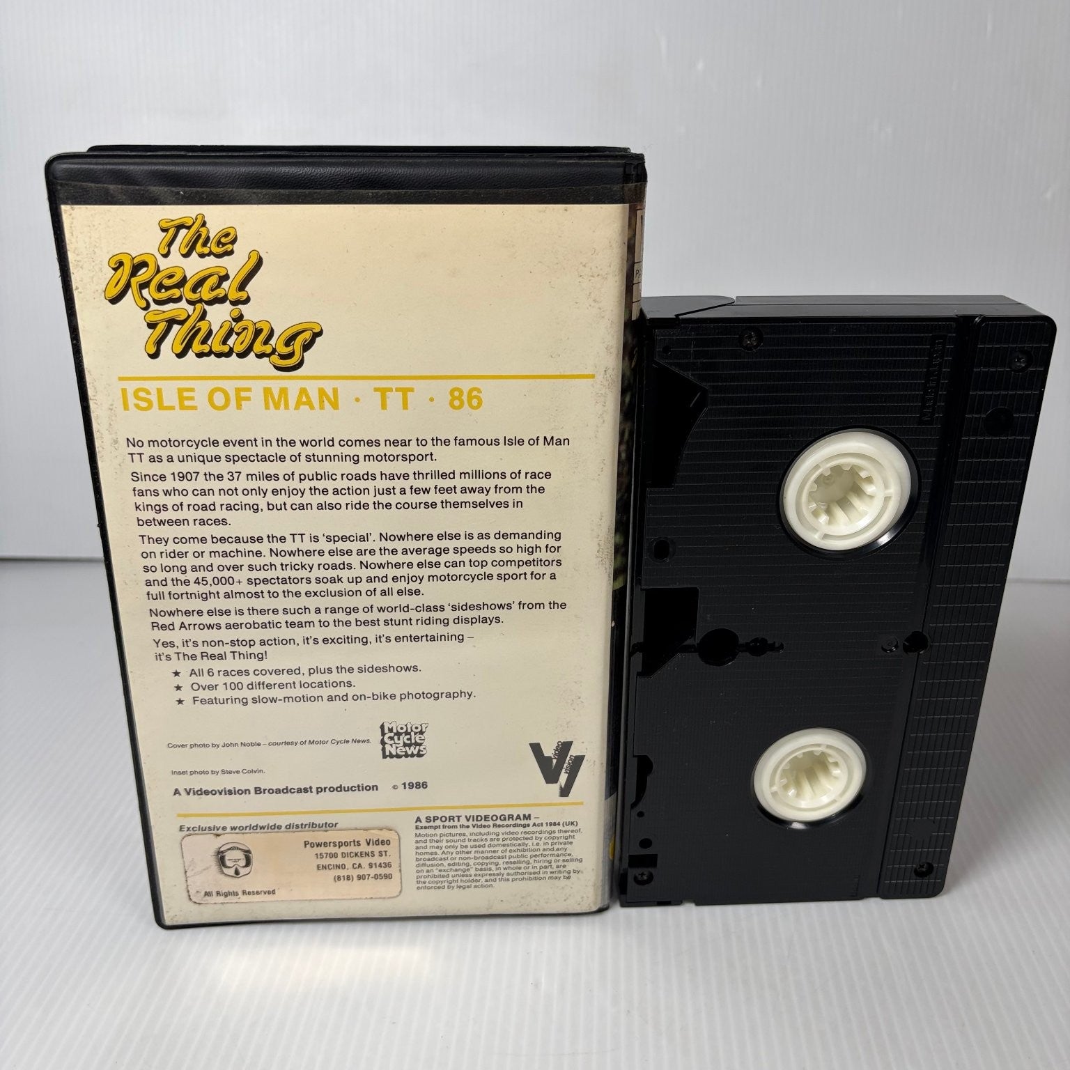 The Real Thing Isle of Man TT 86 VHS 1986 Motorcycle Racing Documentary