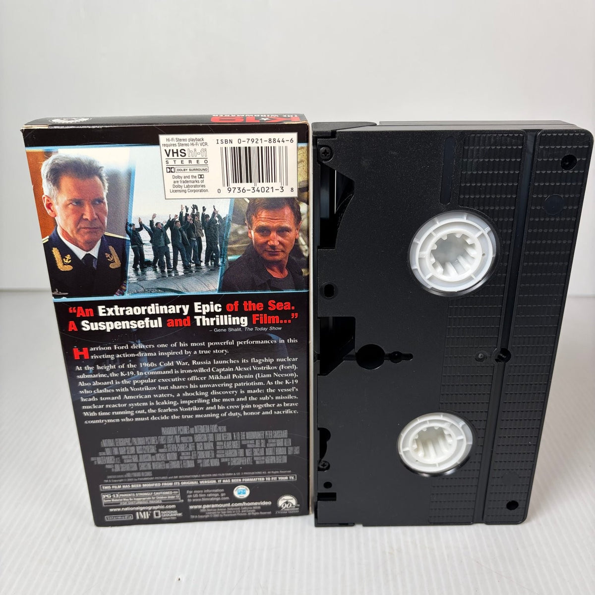 K-19 The Widowmaker VHS 2002 Action Thriller Harrison Ford Paramount