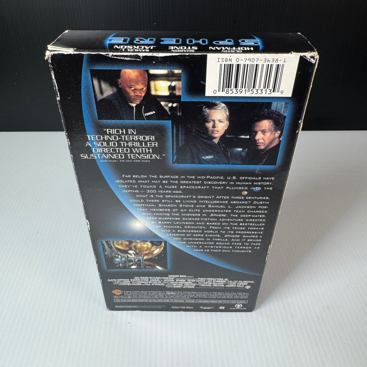 Sphere VHS 1998 Sci-Fi Thriller New Release Warner Bros
