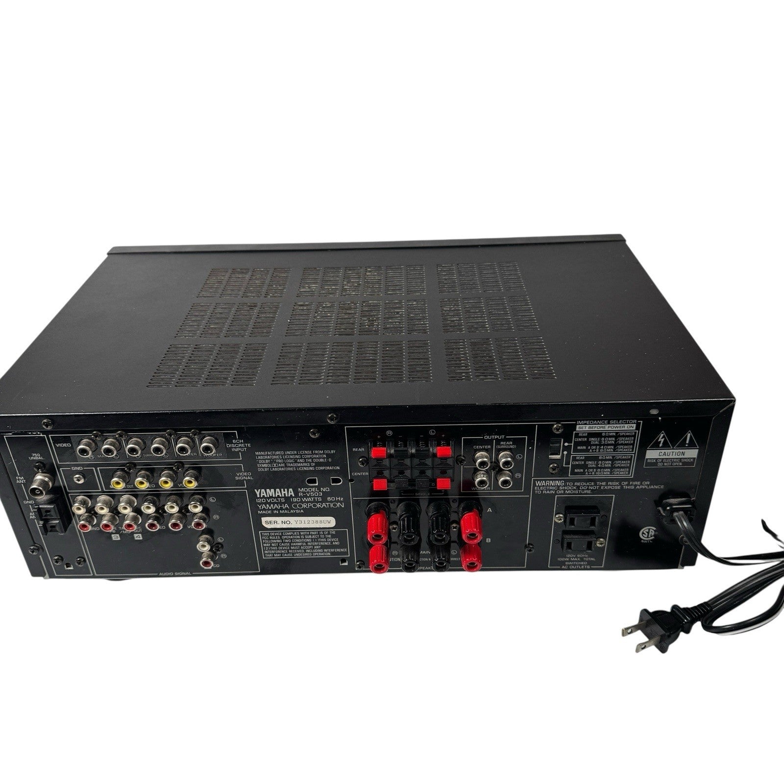 Yamaha R-V503 Receiver HiFi Stereo Budget Audiophile 5.1 Channel Phono Theater