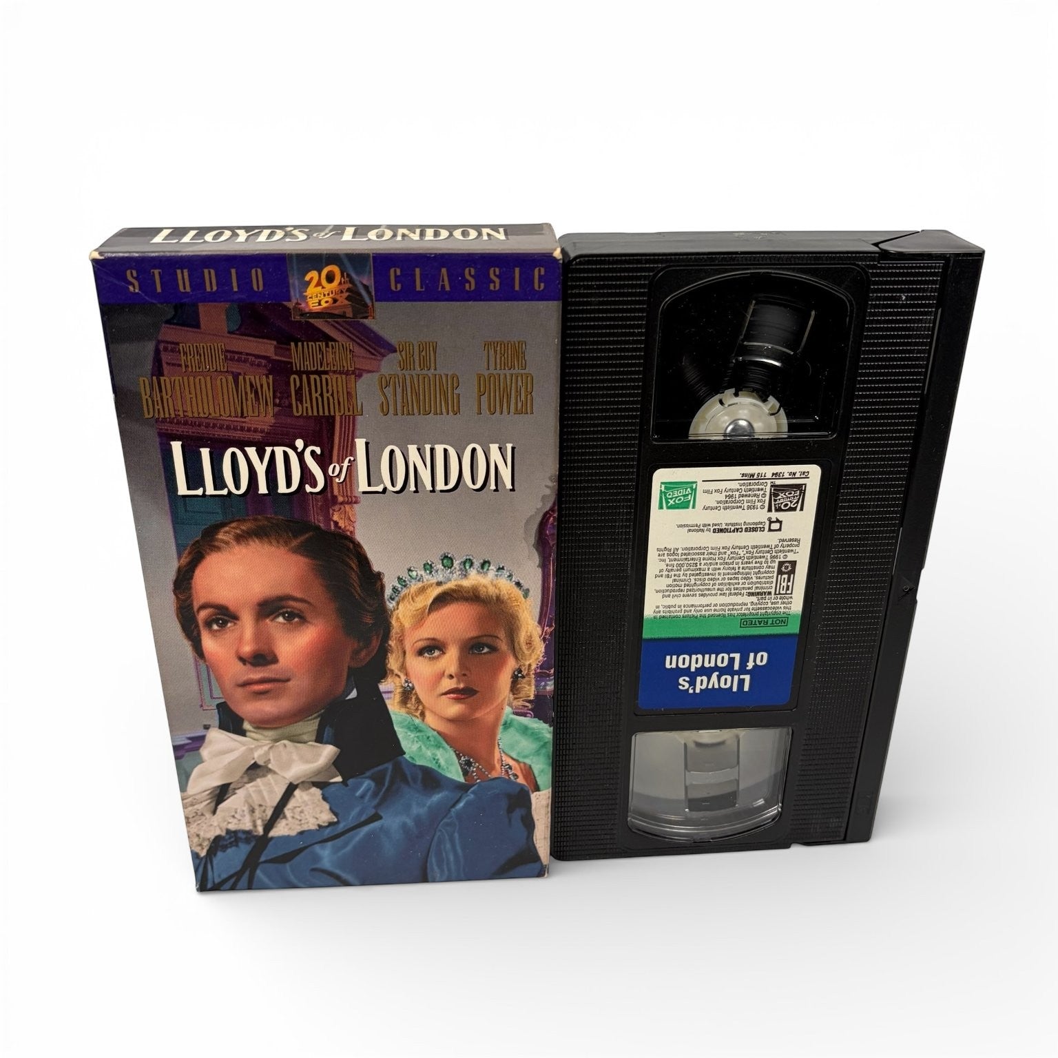 Lloyd's of London VHS 1936 Drama Tyrone Power Fox Video Studio Classic