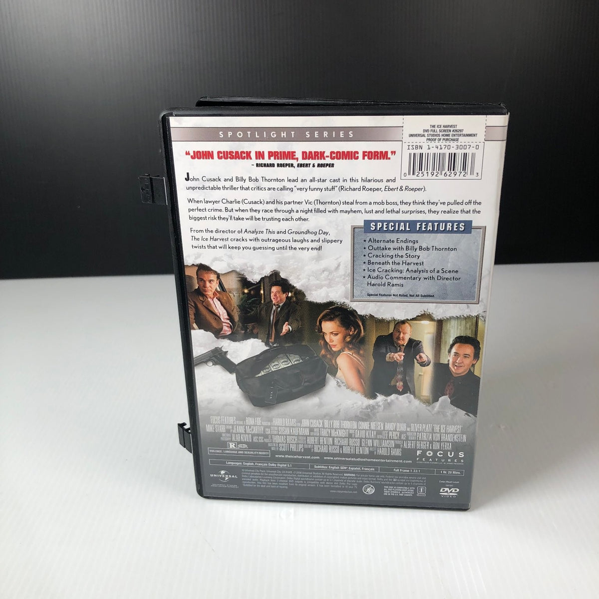 The Ice Harvest DVD 2005 Focus Features John Cusack Billy Bob Thornton