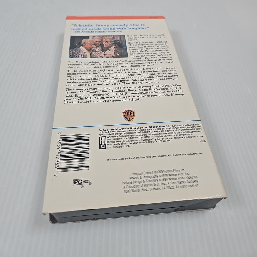 Start The Revolution Without Me Warner Bros. VHS w/ Gene Wilder