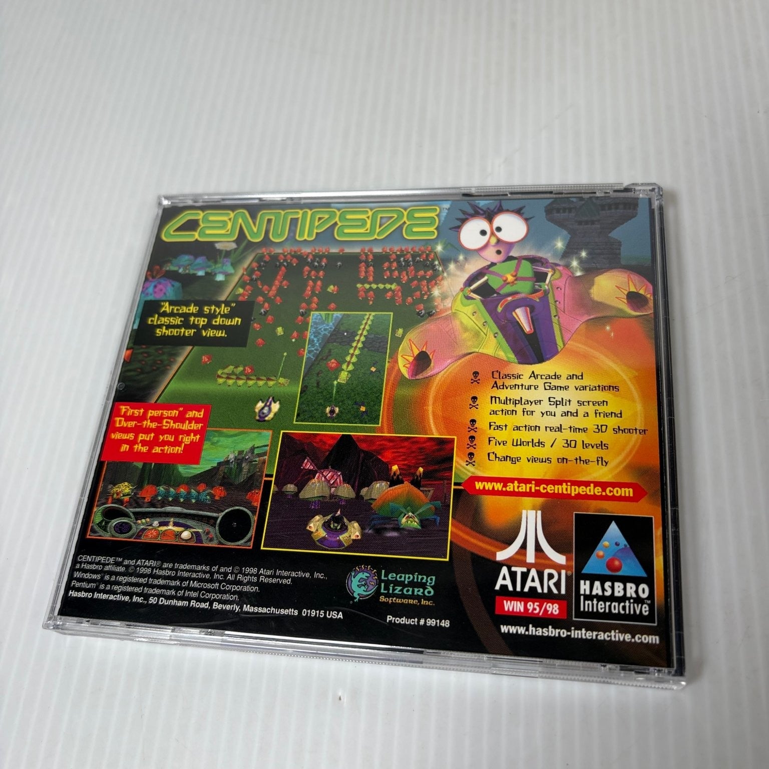 Centipede PC Windows 95 98 Video Game Classic Arcade Shooter Big Box Complete