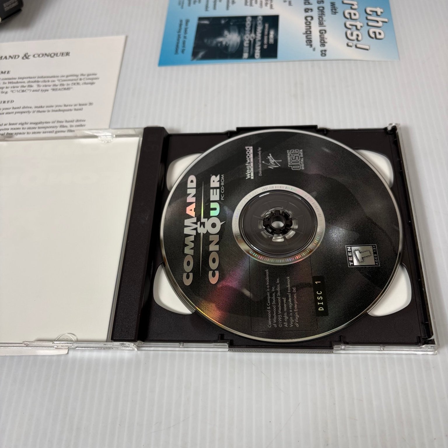 Command & Conquer Big Box PC CD-ROM Video Game Real-Time Strategy RTS Complete