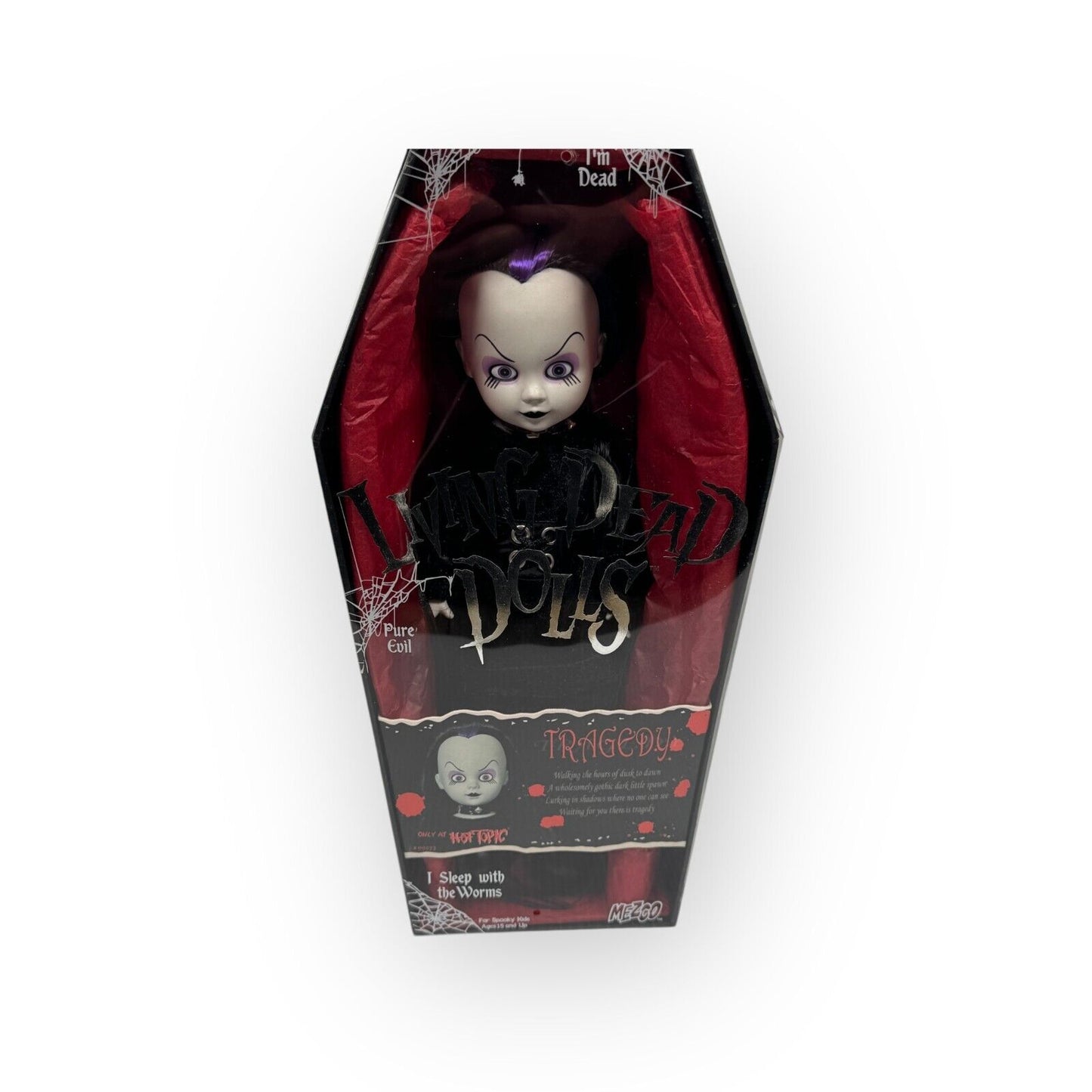 Mezco 2000 Living Dead Dolls TRAGEDY Hot Topic Exclusive 10.25" New in Open Box