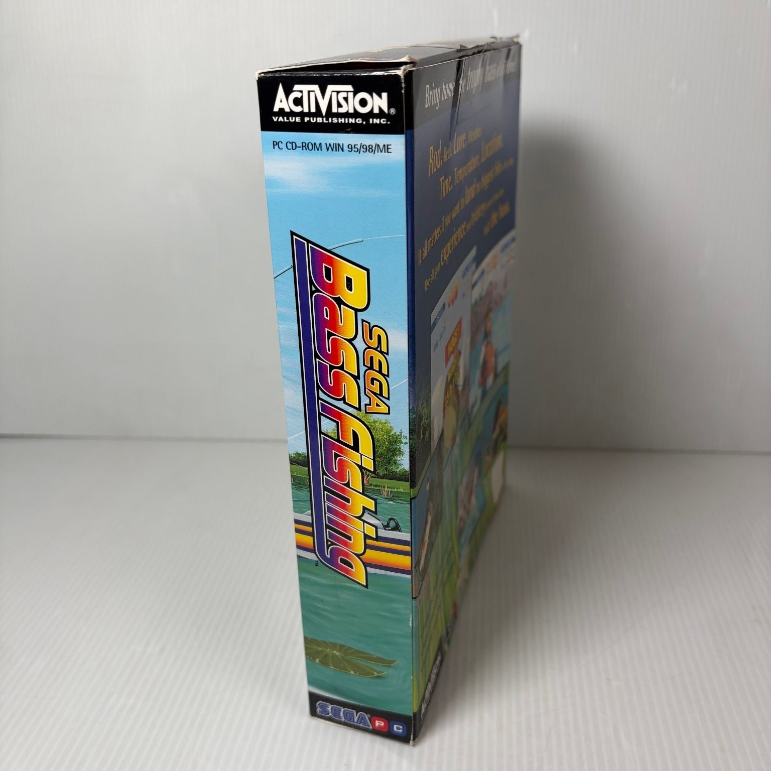 Sega Bass Fishing Big Box PC Video Game Fishing Simulation Complete RARE