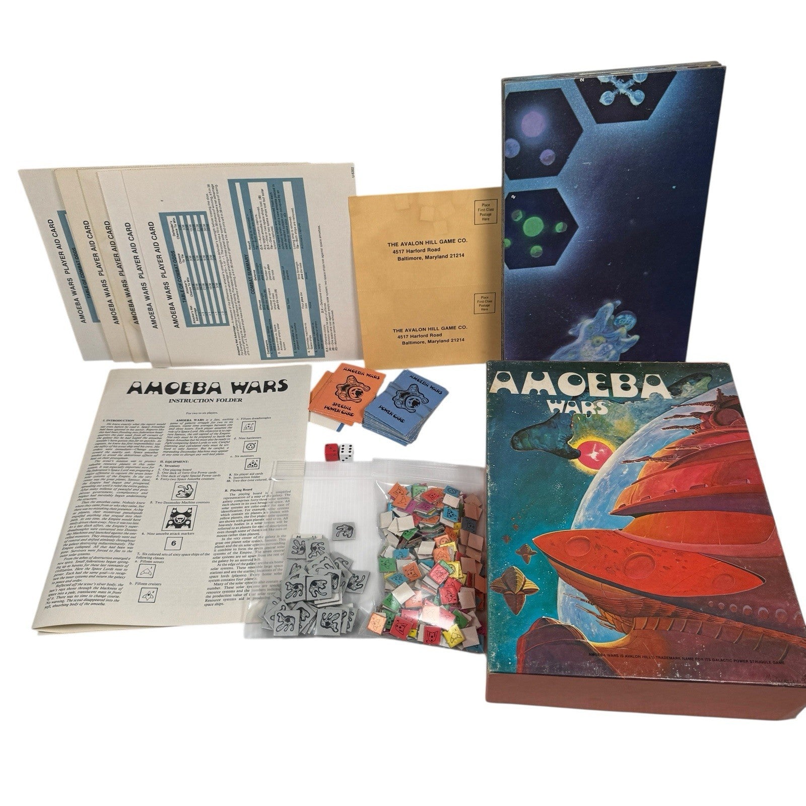 Amoeba Wars: Game of Galactic Conquest - Avalon Hill Bookcase Game 1981