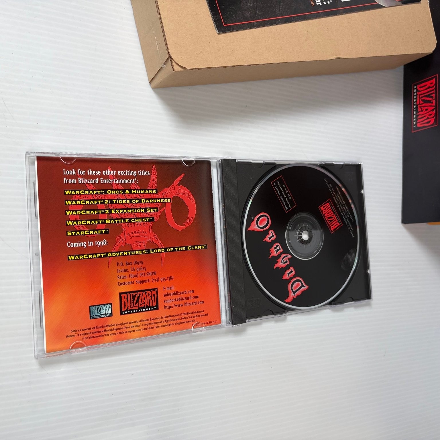 Diablo Game of the Year Gatefold Big Box PC Video Game Blizzard Complete