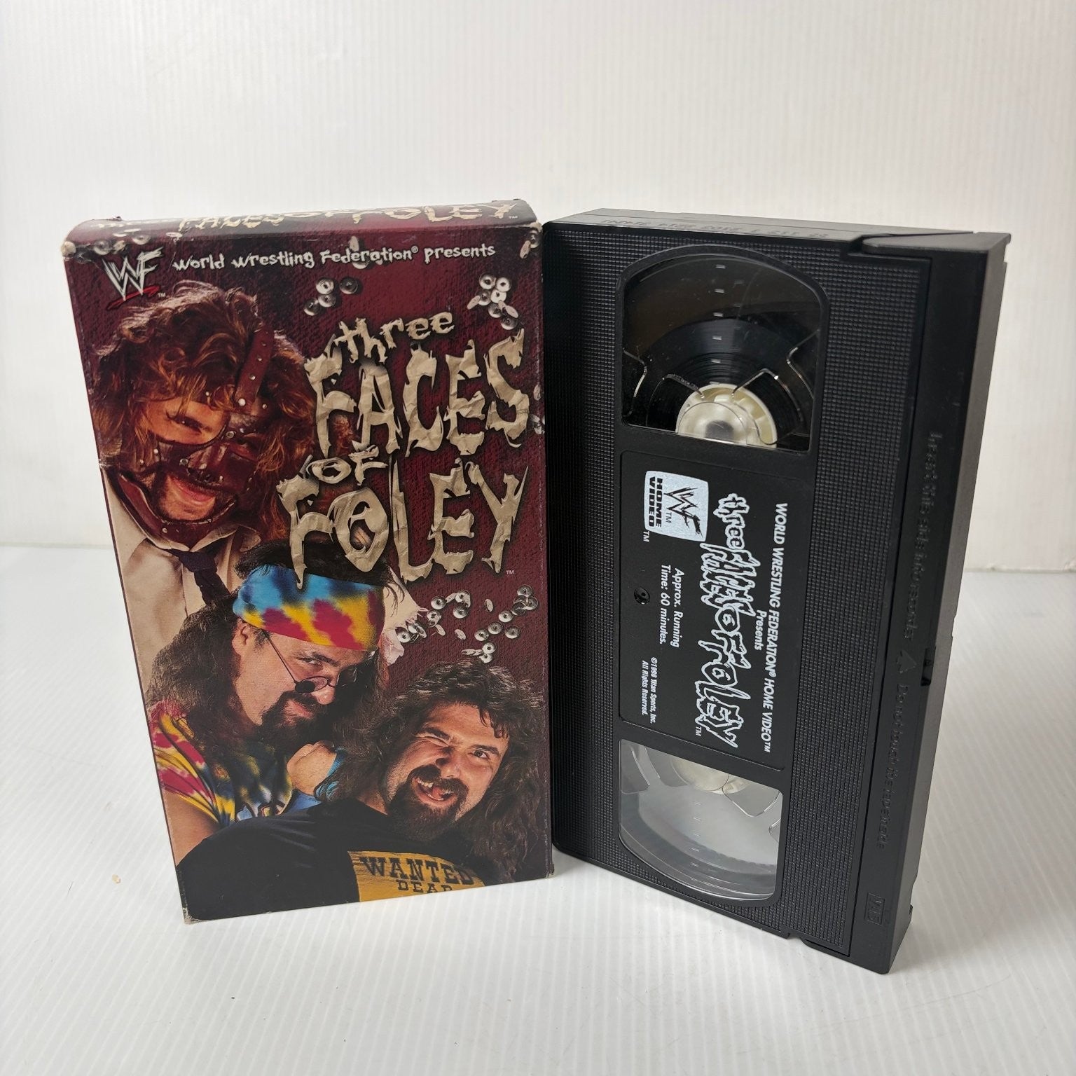 Three Faces of Foley VHS 1998 Wrestling Documentary Mick Foley WWF Home Video