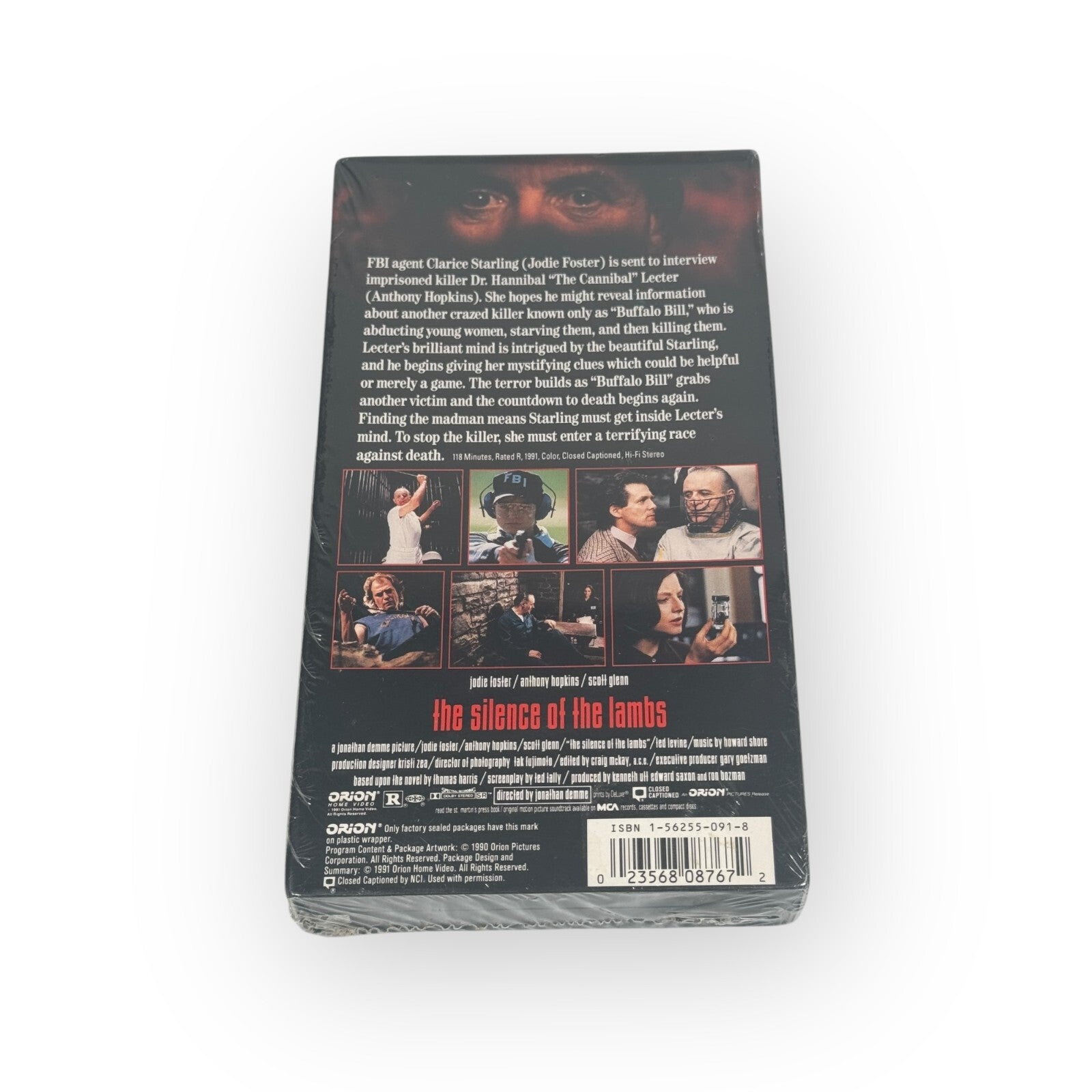 The Silence Of The Lambs VHS SEALED Orion Stickers Anthony Hopkins Jodie Foster