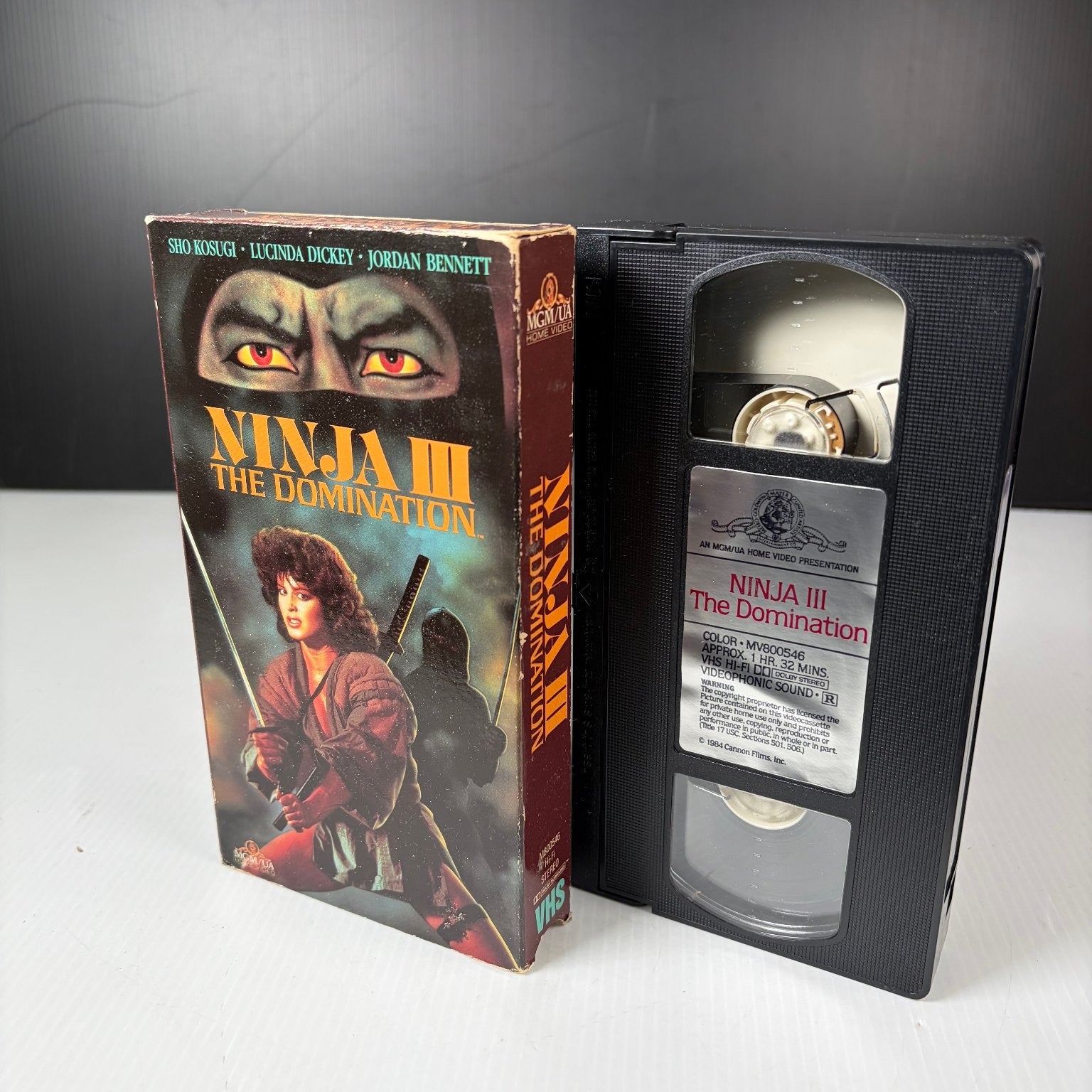 Ninja III The Domination VHS 1984 Action Horror Sho Kosugi MGM/UA Original