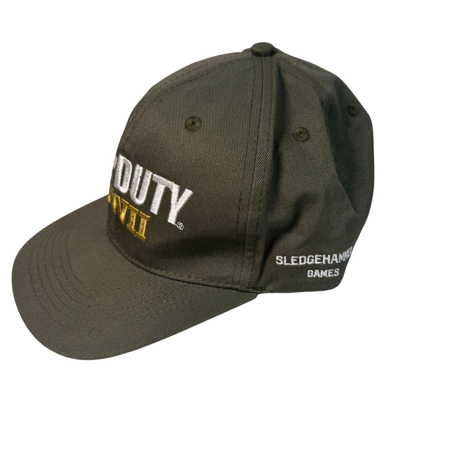 Call of Duty WWII Hat Cap Snap Back Embroidered Sledgehammer Games Gamer Mens